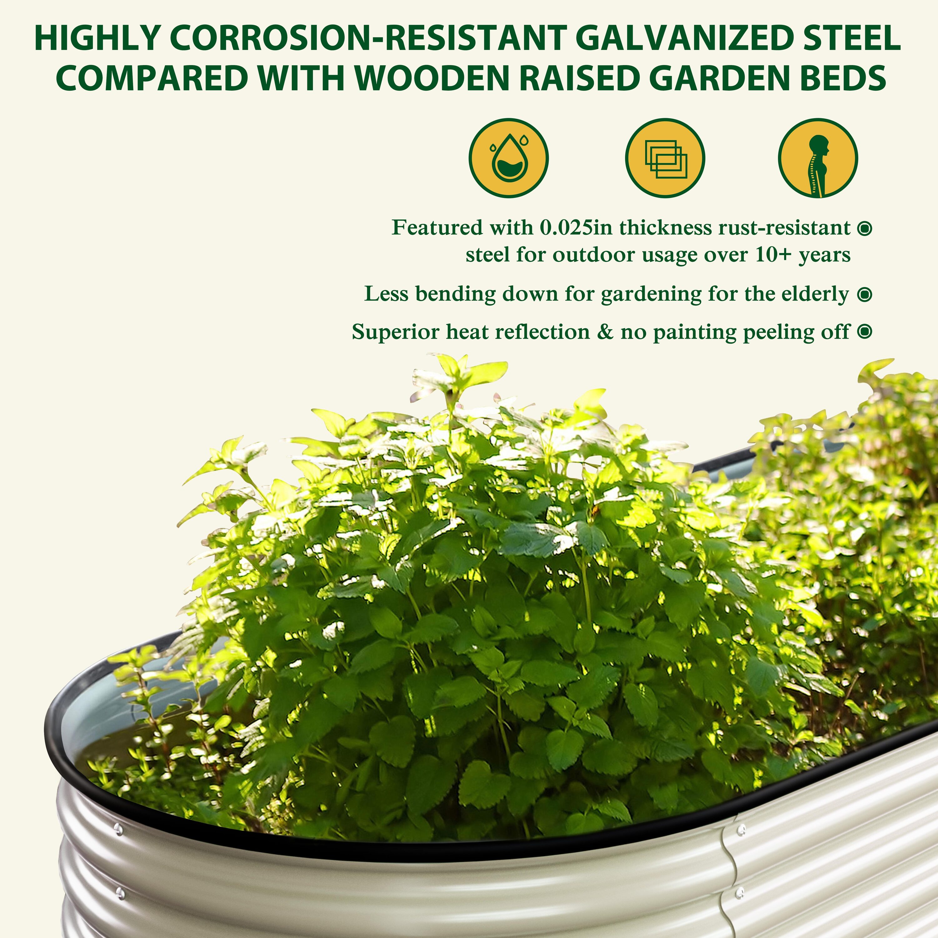 VEIKOUS PG0102-63-01GCW Raised-Garden-Beds - View #5