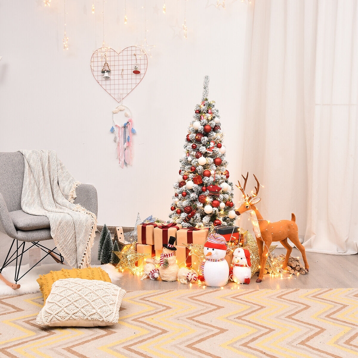 WELLFOR CM-HGY-23540US Artificial-Christmas-Trees - View #5