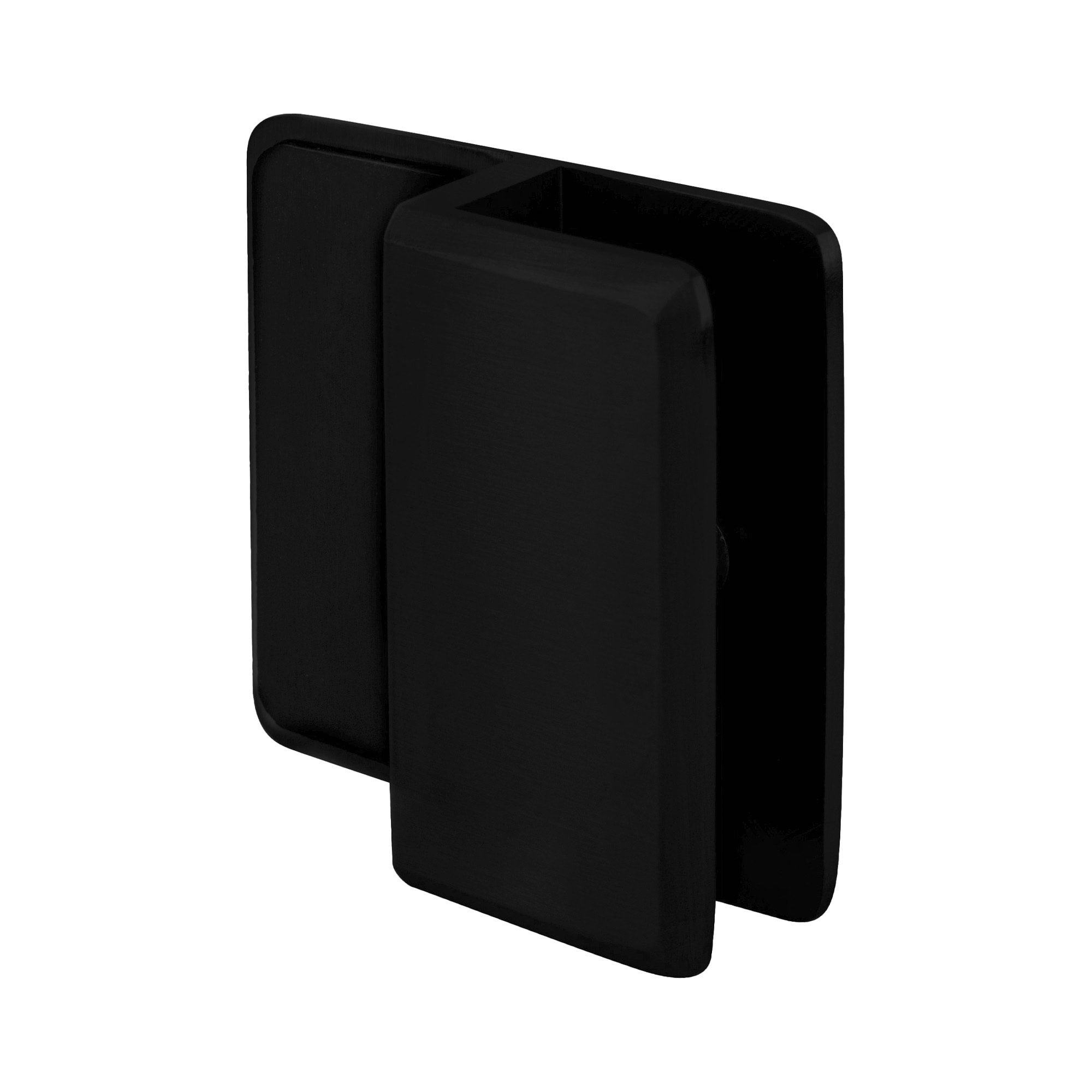 Brixwell  BDS1MBL Beveled Style Frameless Shower Door Stop 1/4 In to 3/8 In (6mm to 10mm) Glazing Thickness Matte Black Finish
