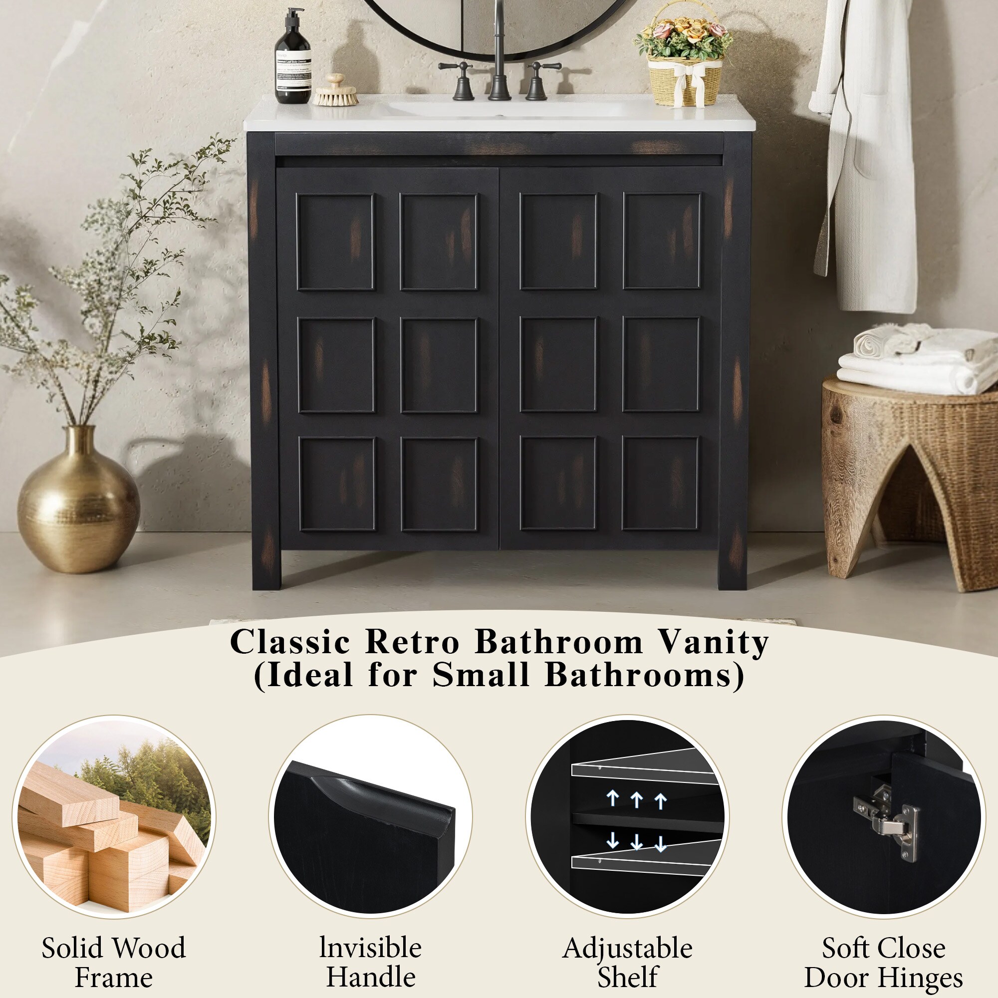 Iseryn YSG666PP255 Bath-Vanity-Combo - View #9