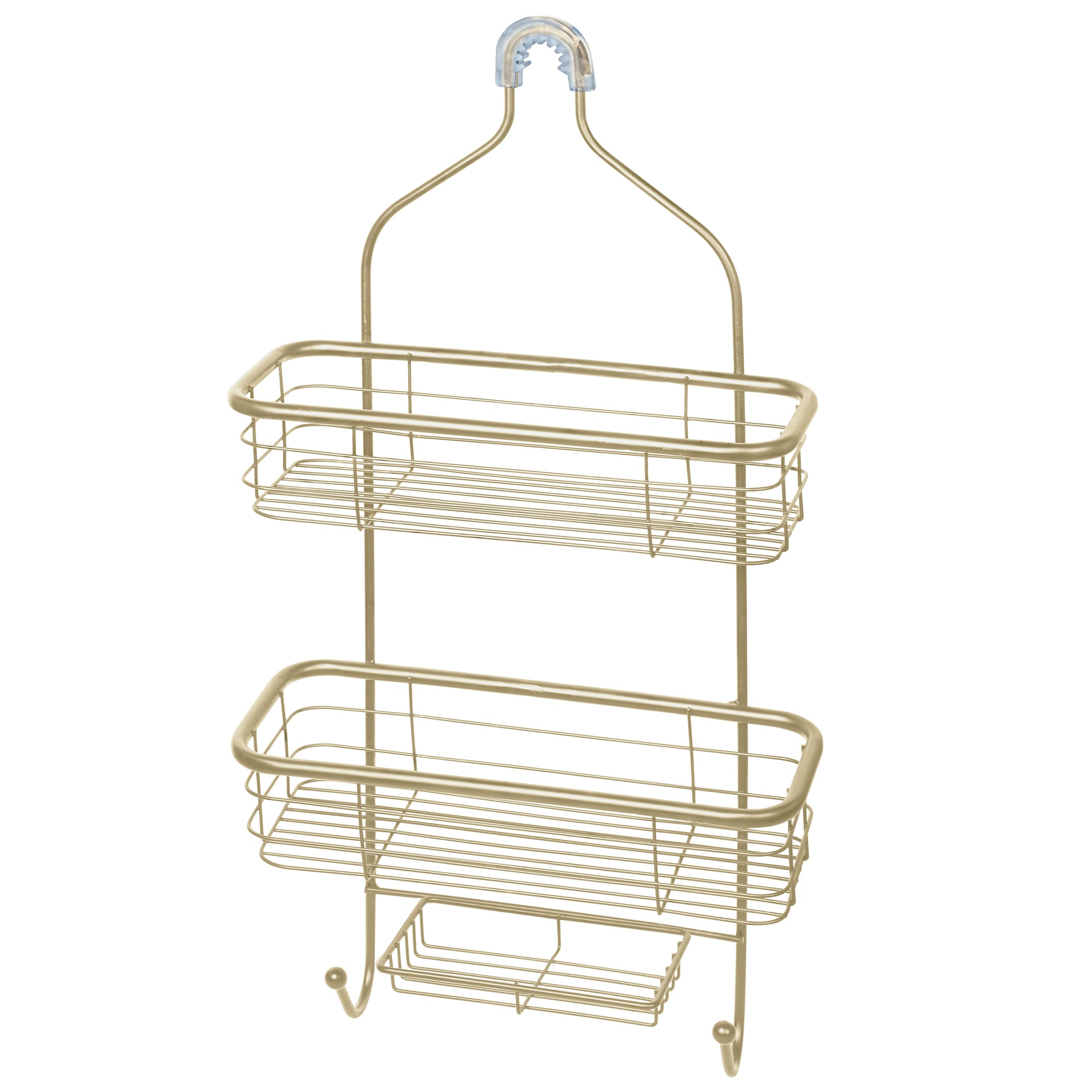 Moorefield SC422GLD Gold Stainless steel 3 -Shelf Over the showerhead Hanging shower caddy 11.5-in x 4.5-in x 23.5-in
