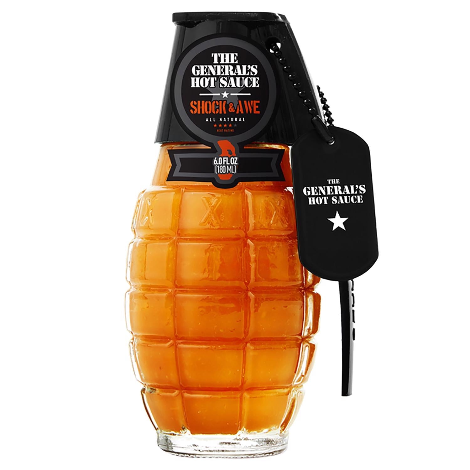 The General's Hot Sauce - The Generals Hot Sauce All Natural Shock Awe Sauce 6 oz