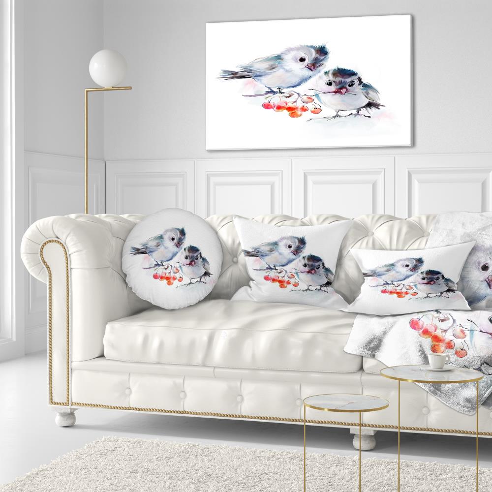 Designart CU14996-12-20 12-in x 20-in Red Indoor Decorative Pillow
