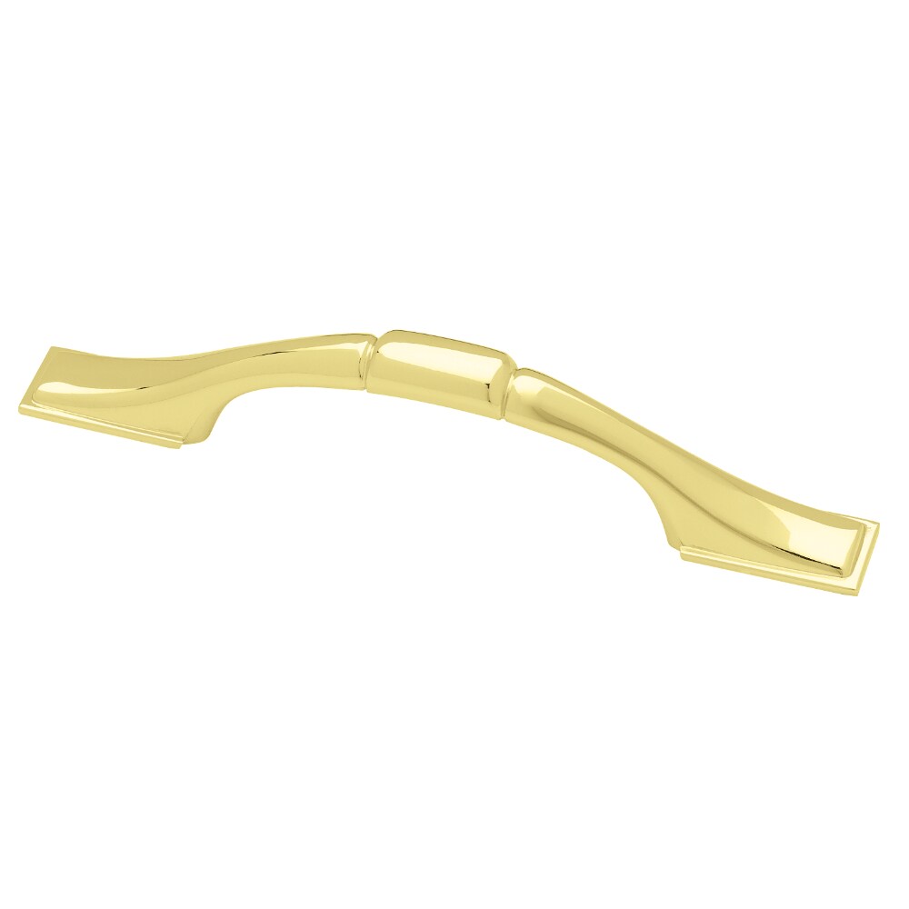 Brainerd P30090V-PB-C Basics 3-in Center to Center Polished Brass Rectangular Drawer Pulls