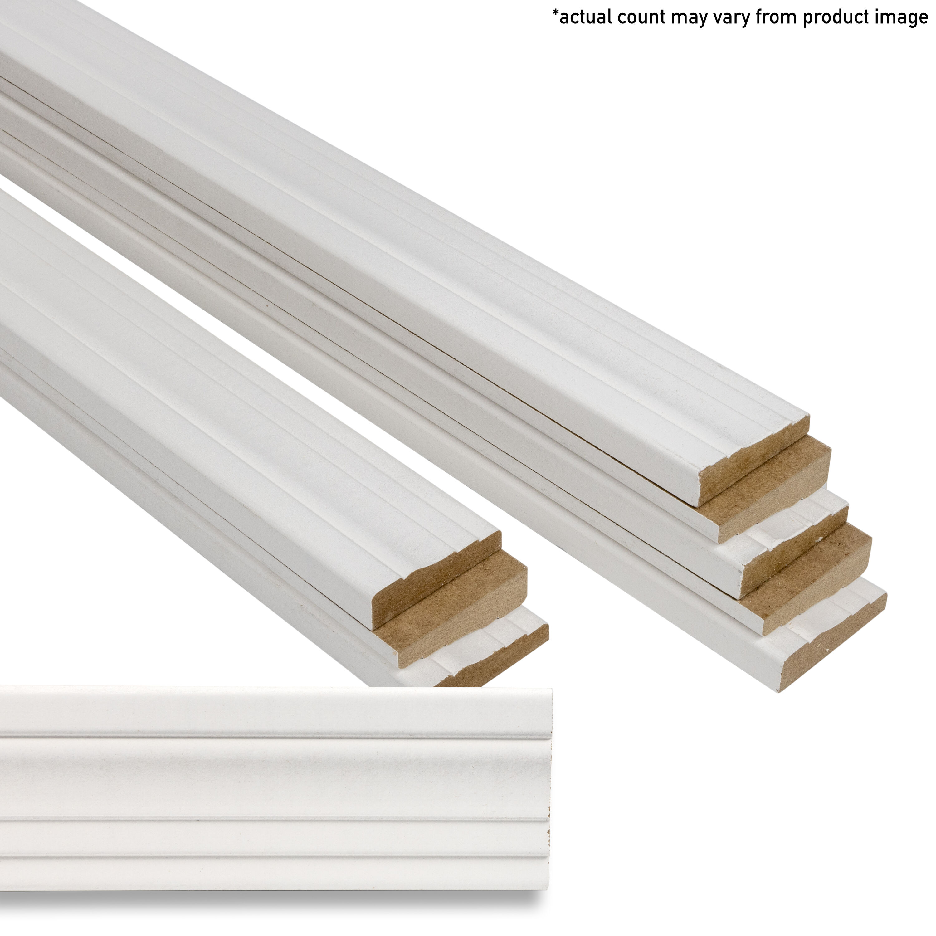RELIABILT L04336657FBDL 9/16-in x 2-1/4-in x 7-ft Primed MDF 3366 Casing 12 -Pack