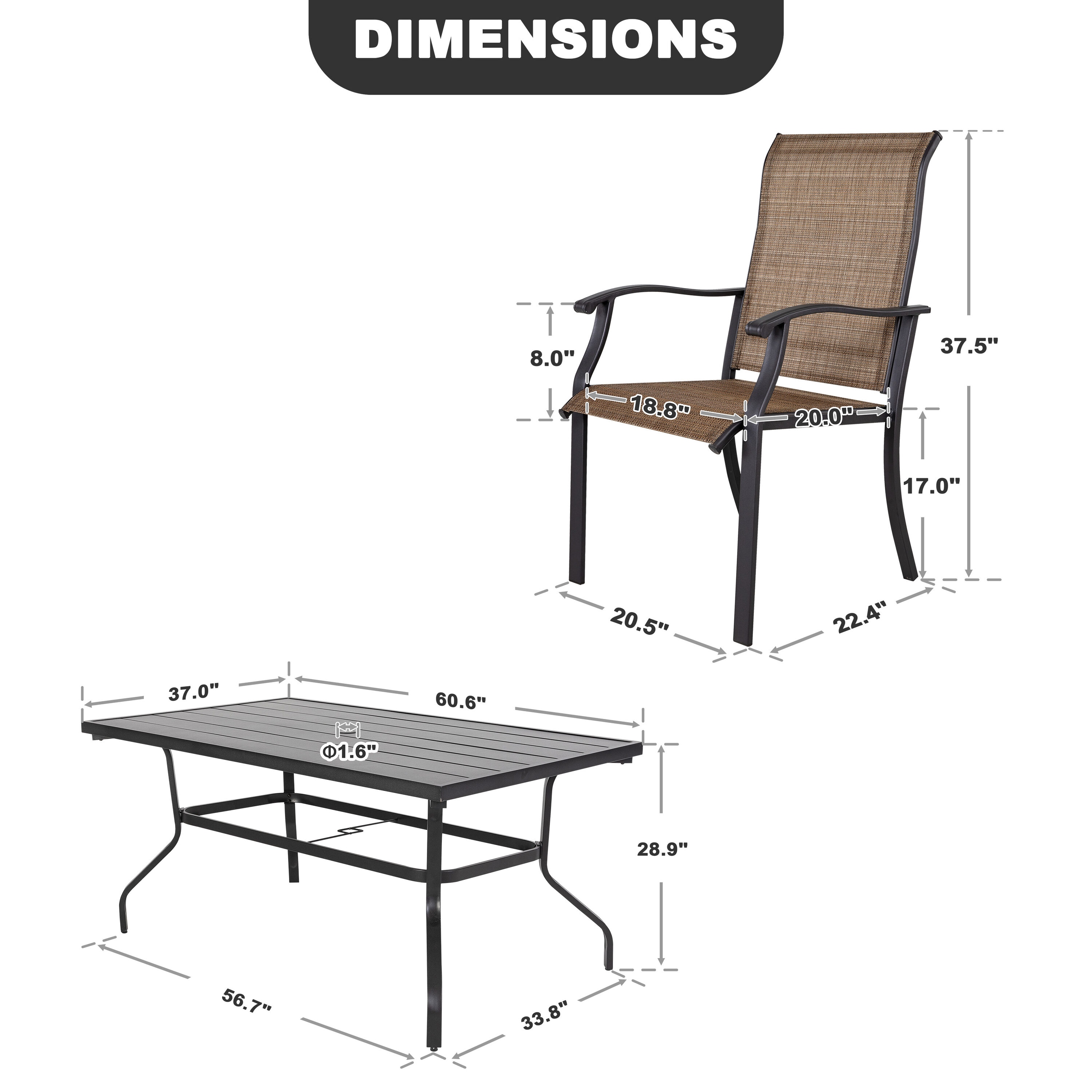 Nuu Garden SID006-06 Patio-Dining-Sets - View #10