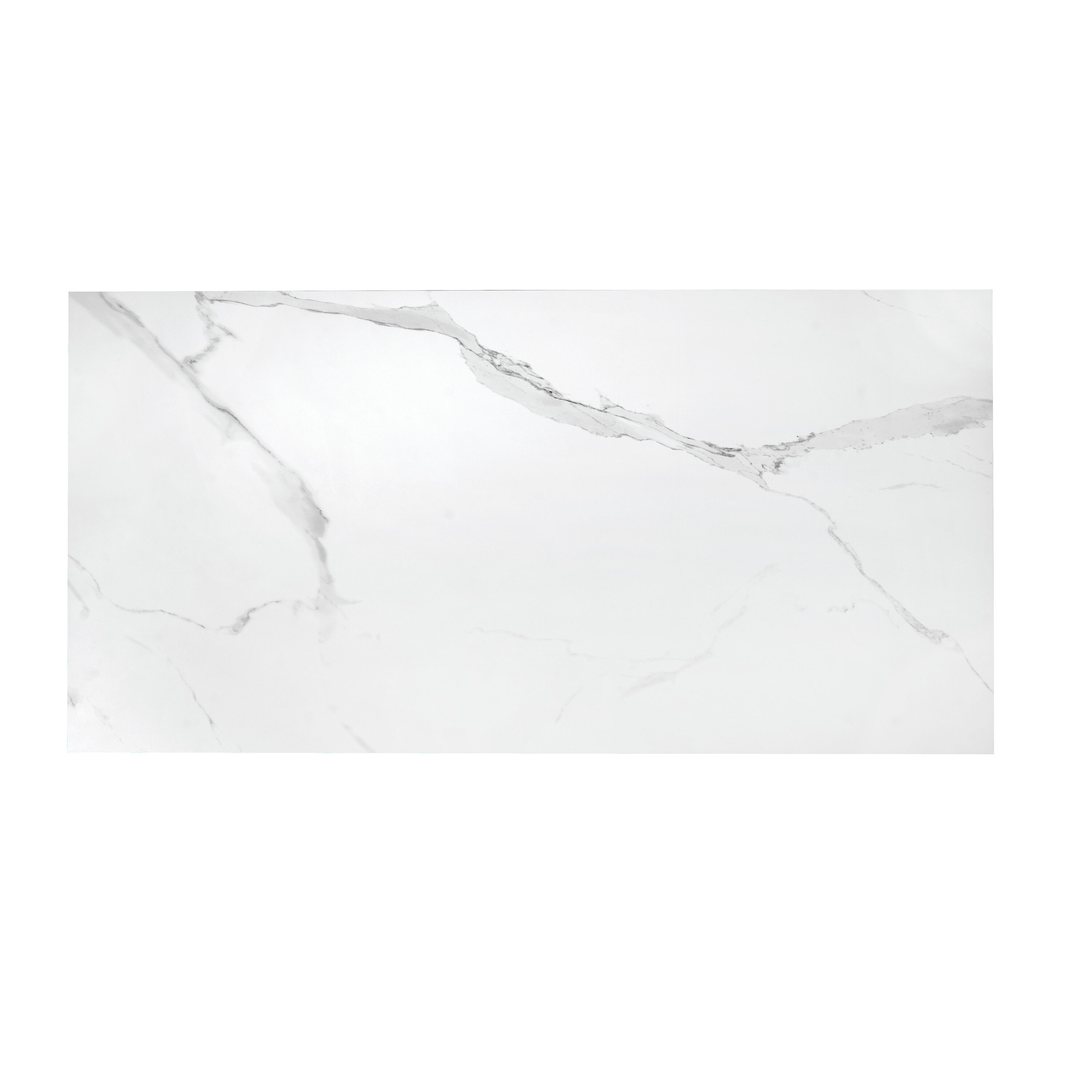 Apollo Tile Veneto Statuary White 24-in x 48-in Polished Porcelain Floor and Wall Tile ( 15.5-sq ft Carton )