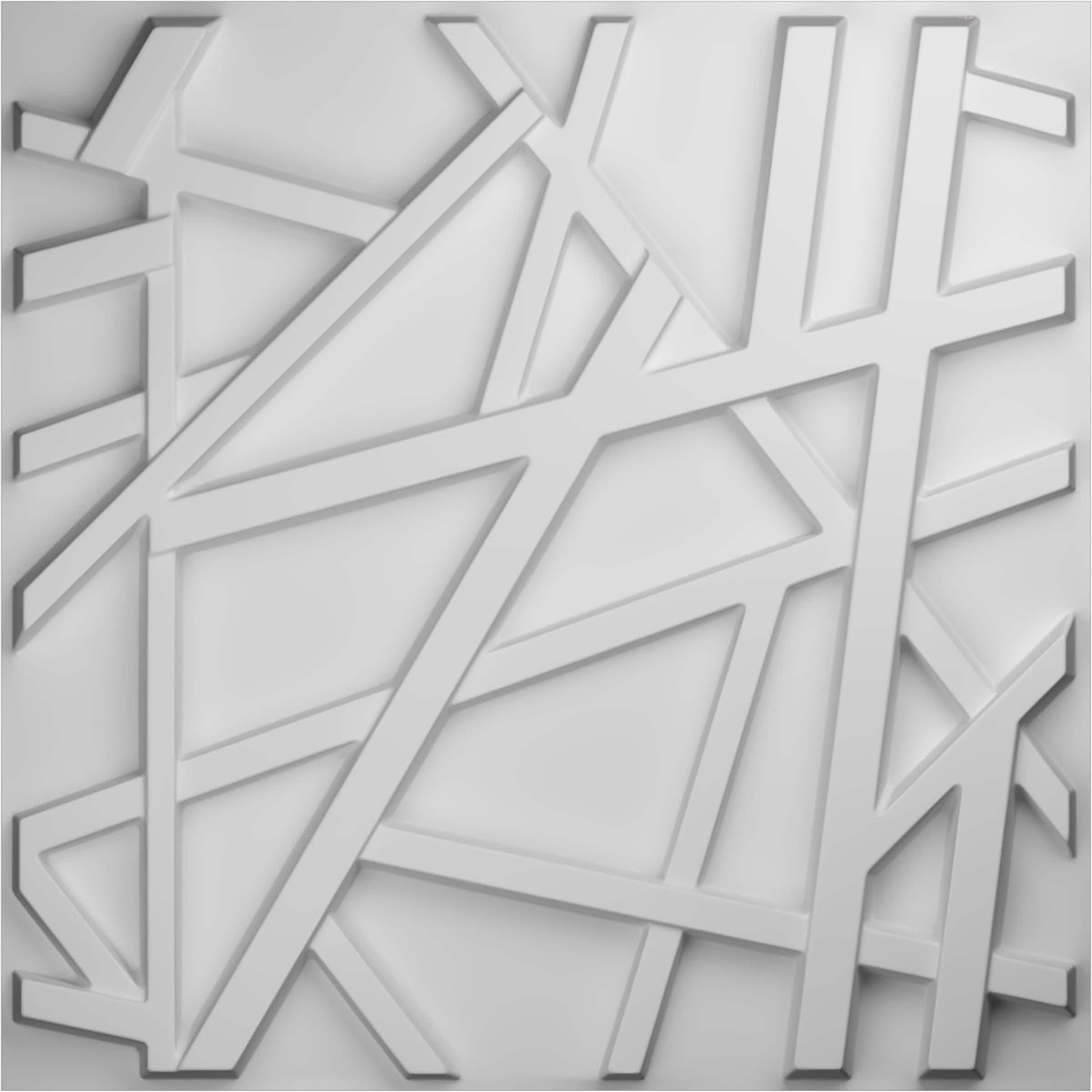 Ekena Millwork WP20X20EGWH-CASE-12 19-5/8-in x 19-5/8-in Embossed Paintable/Stainable White PVC Wall Panel ( 12 -Pack, Covers 32.1-sq ft )