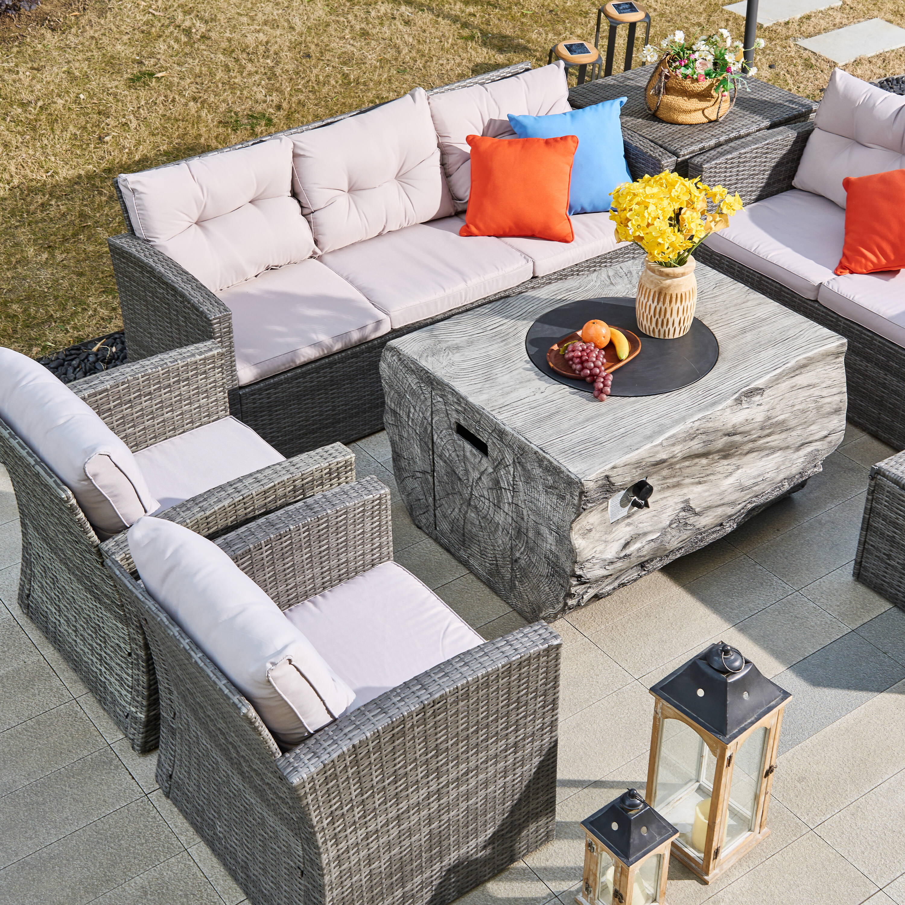 Direct Wicker DWG-N15032170-GR Patio-Conversation-Sets - View #8