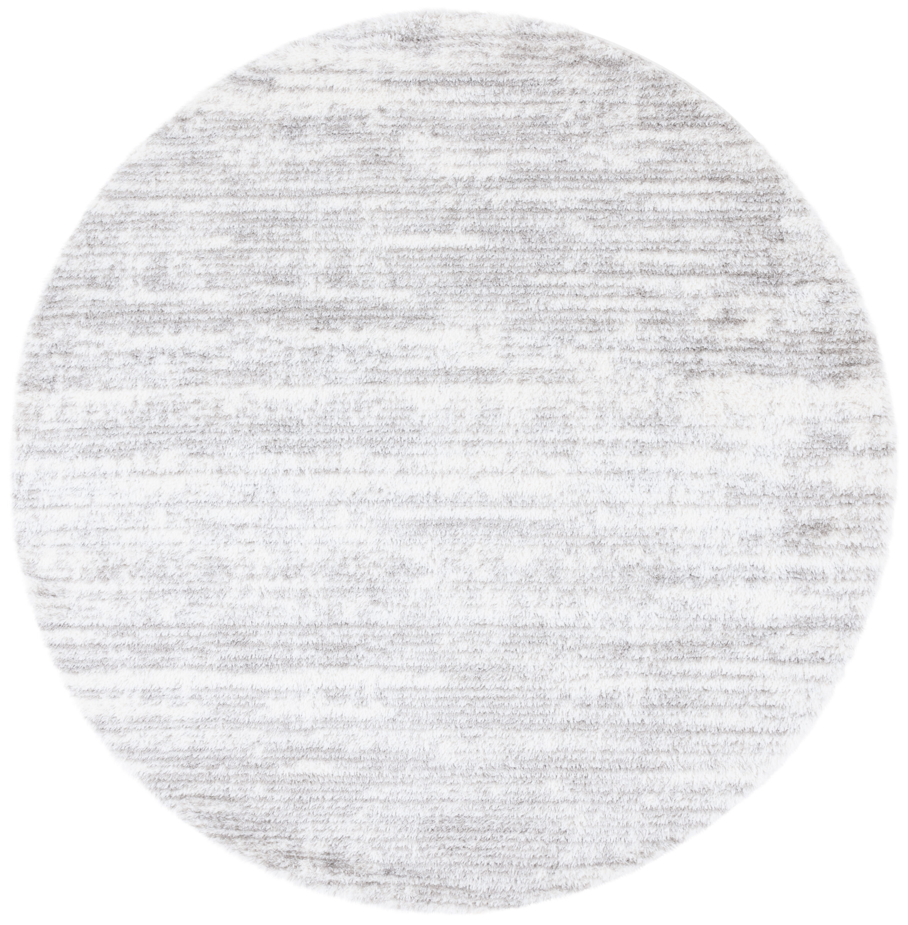 Safavieh THO653A-7R 7 x 7 (ft) Loomed Polypropylene Ivory/Gray Round Indoor Distressed/Overdyed Mid-Century Modern Area rug