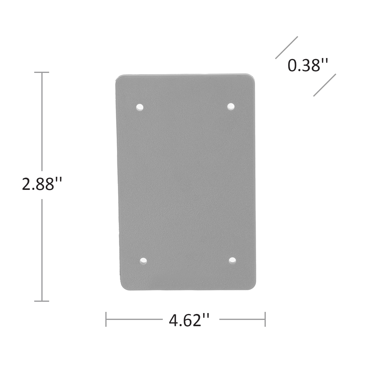 TayMac PBC100GY Electrical-Box-Covers - View #2