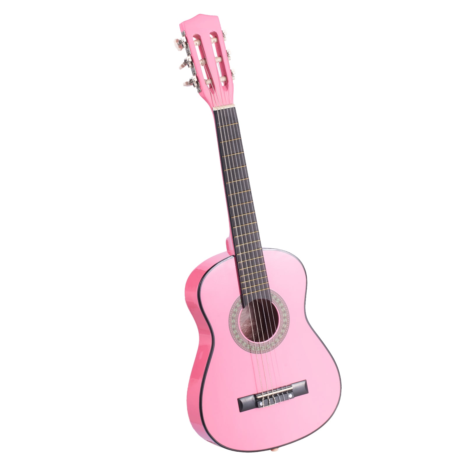 VEVOR Classical Guitar  30 Inch  Wood Classical Guitar Starter Kit for Beginners  with Nylon Strings  Gig Bag  Strap  Tuner  Extra Strings  Picks  Capo  Basswood  for Kids Girls Boys Students  Pink