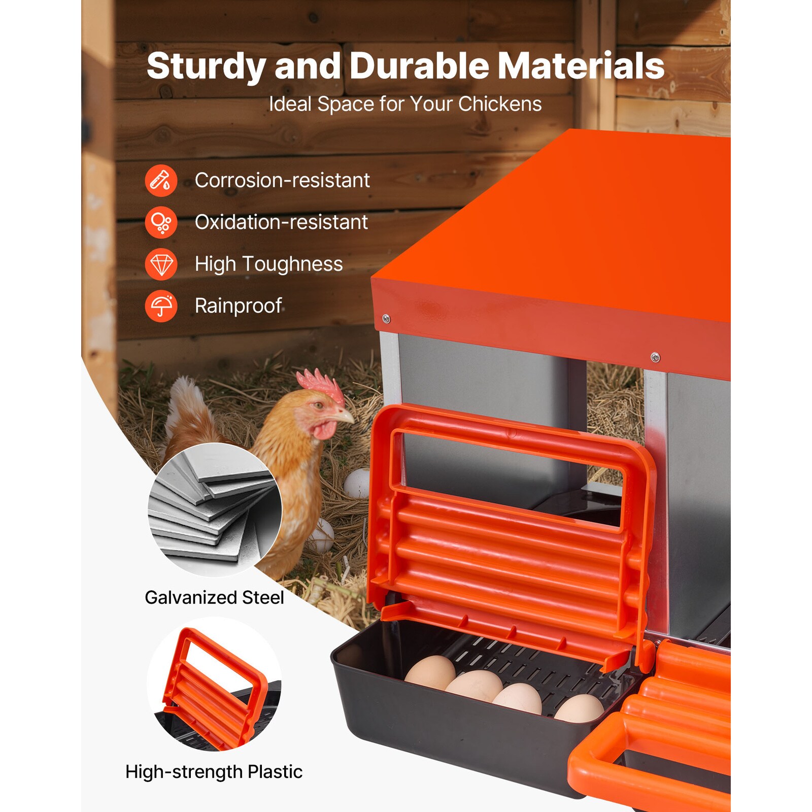 Mecale YAS-SRIO98 Chicken-Coops-Rabbit-Hutches - View #4