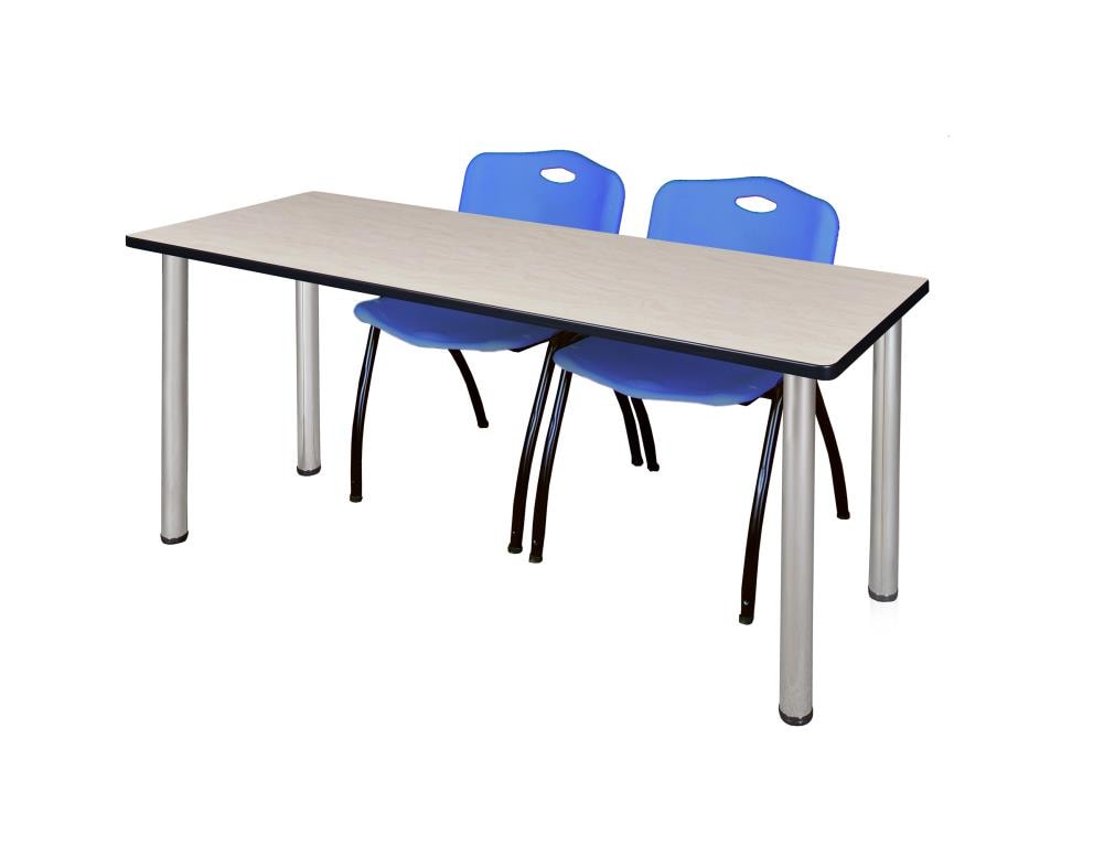 Regency MT7224PLBPCM47BE Training Off-white 4-Person Training Table (72-in W x 29-in H)