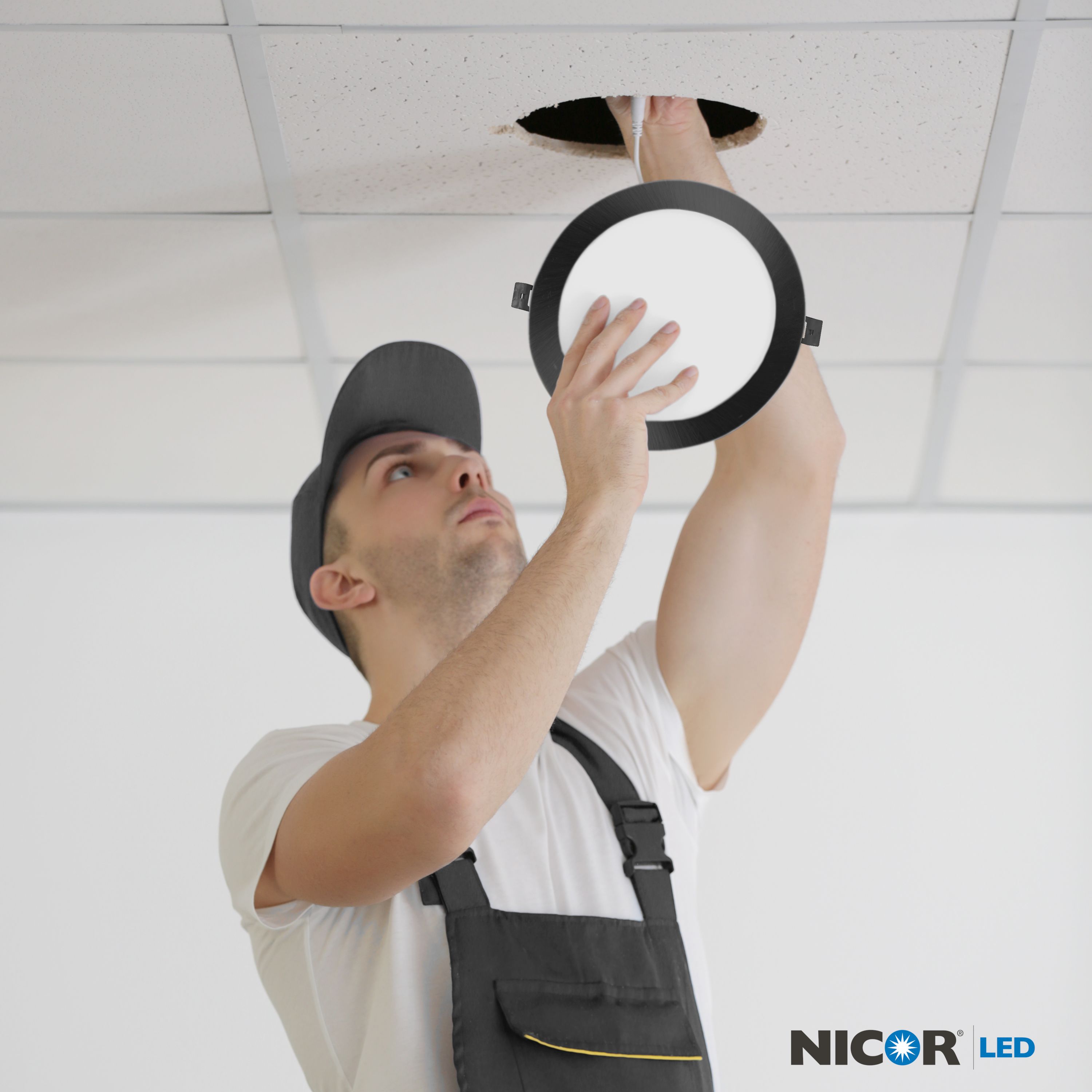 Nicor Lighting DLE63120SRDBK Led-Retrofit-Downlight - View #7
