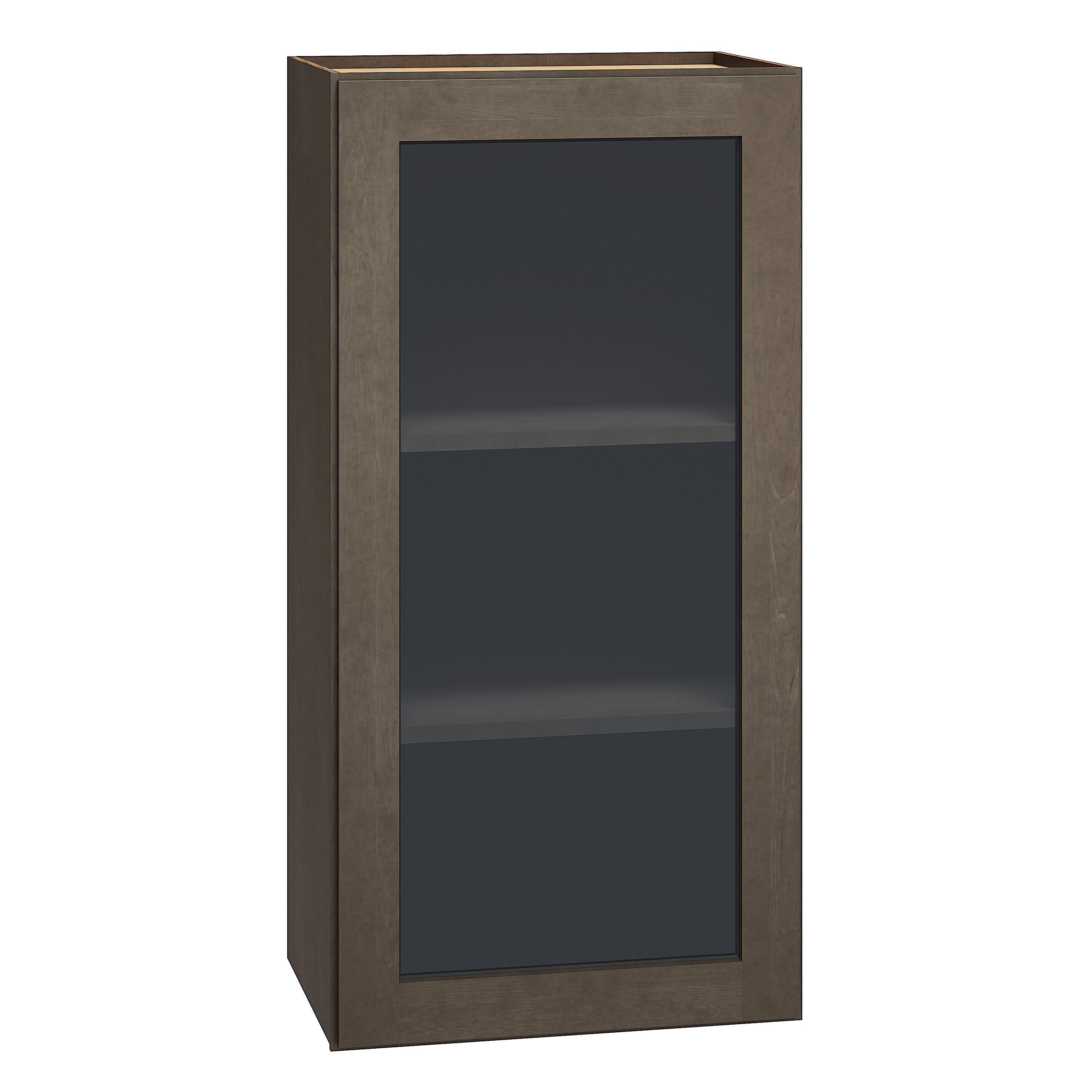 Diamond Express 329 WCG1836R Jamestown 18-in W x 36-in H x 12-in D Colt Brown Wall Fully assembled Plywood Cabinet (Cut for Glass Shaker)