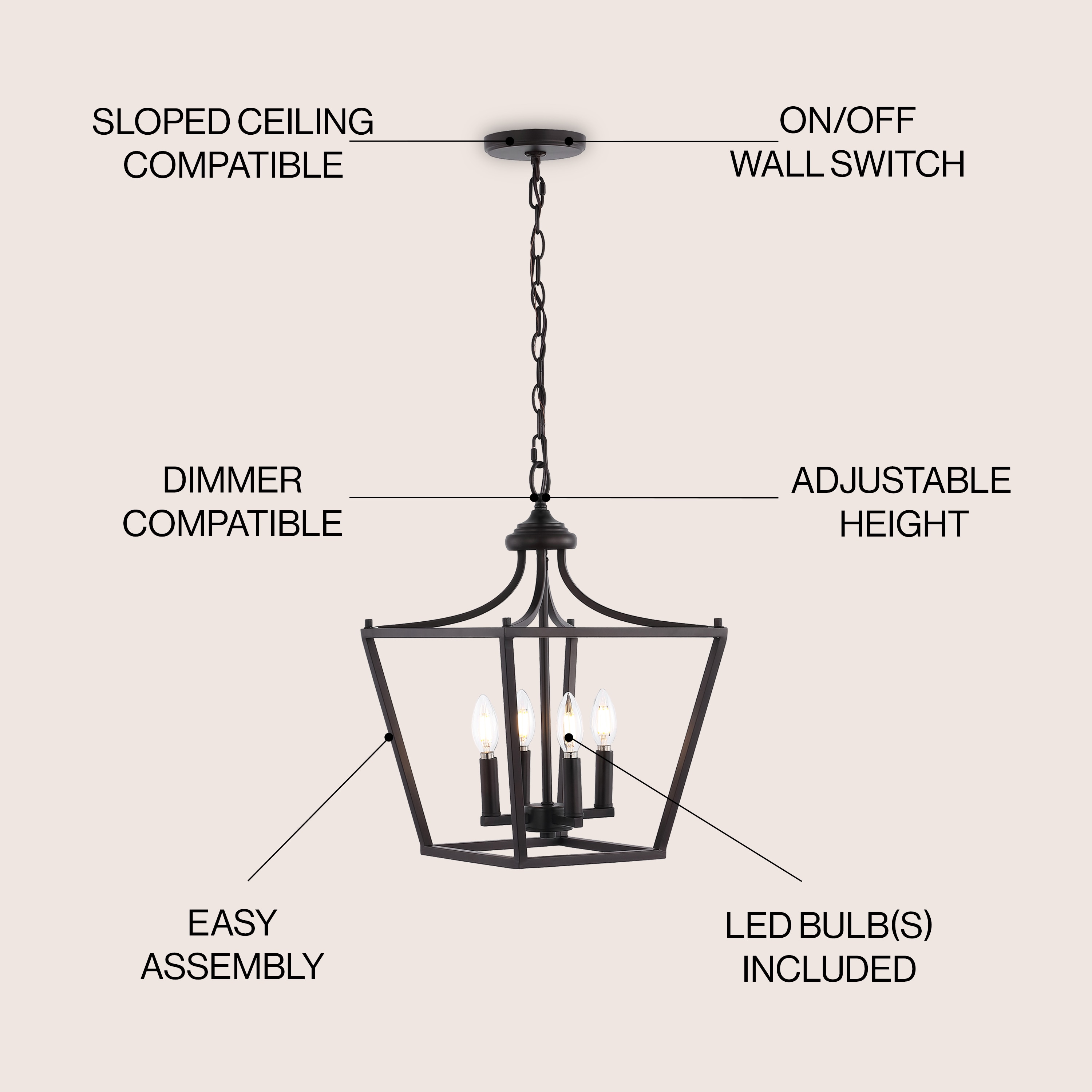 JONATHAN  Y JYL7561A Pendant-Lights - View #3
