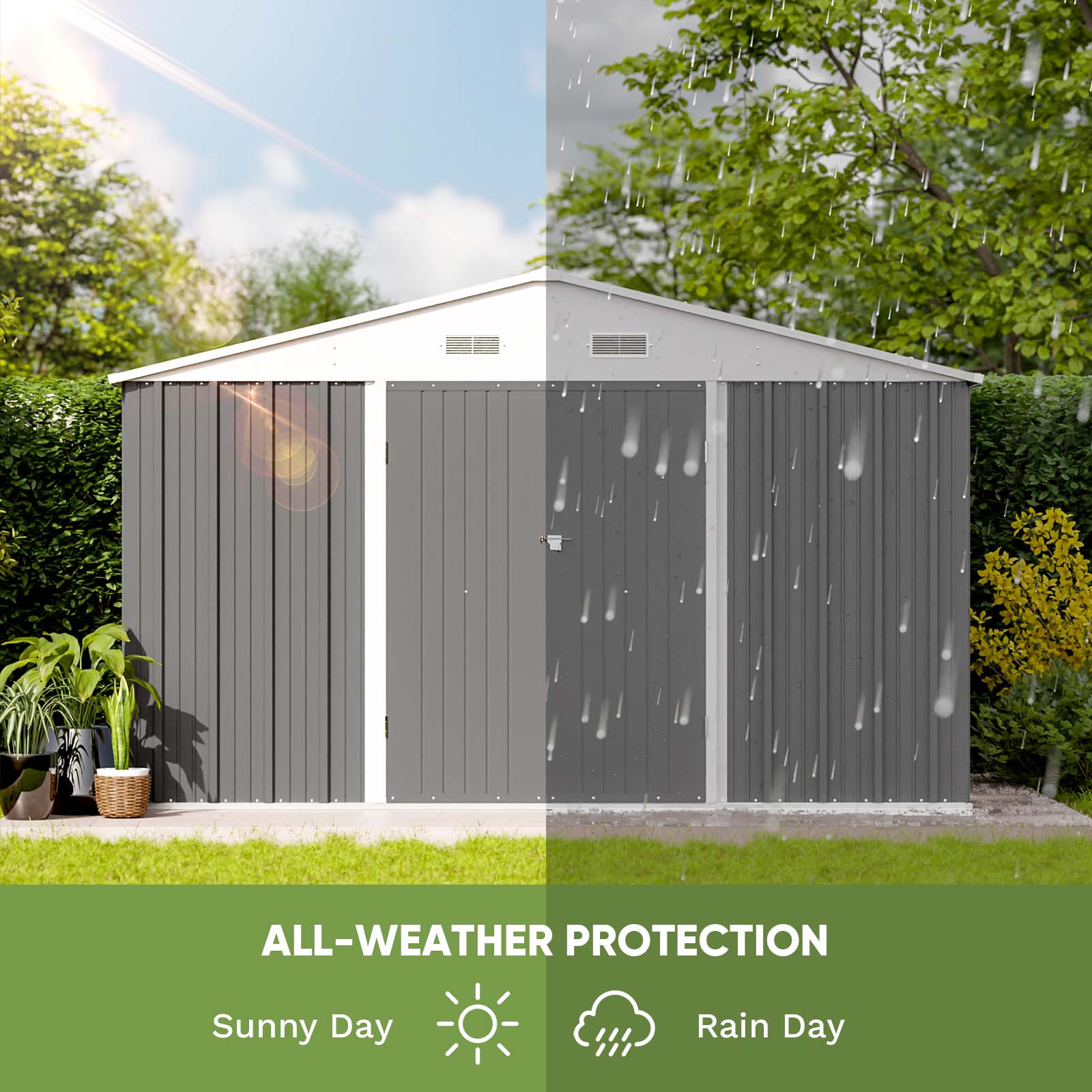 Patiowell WES-0405-4 Metal-Storage-Buildings-Sheds - View #5
