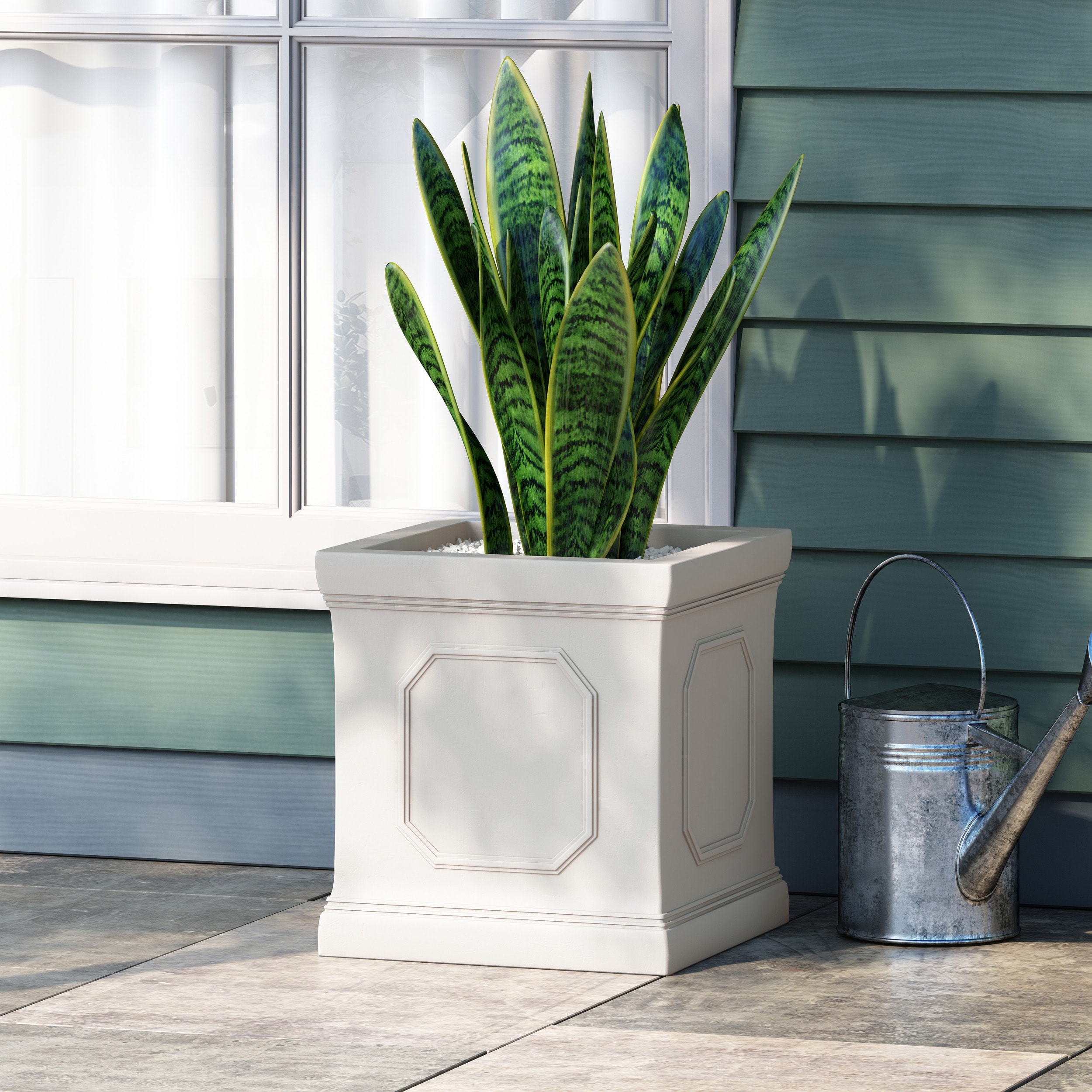 Huluwat P1-17.00WHI Planter-Window-Box - View #3