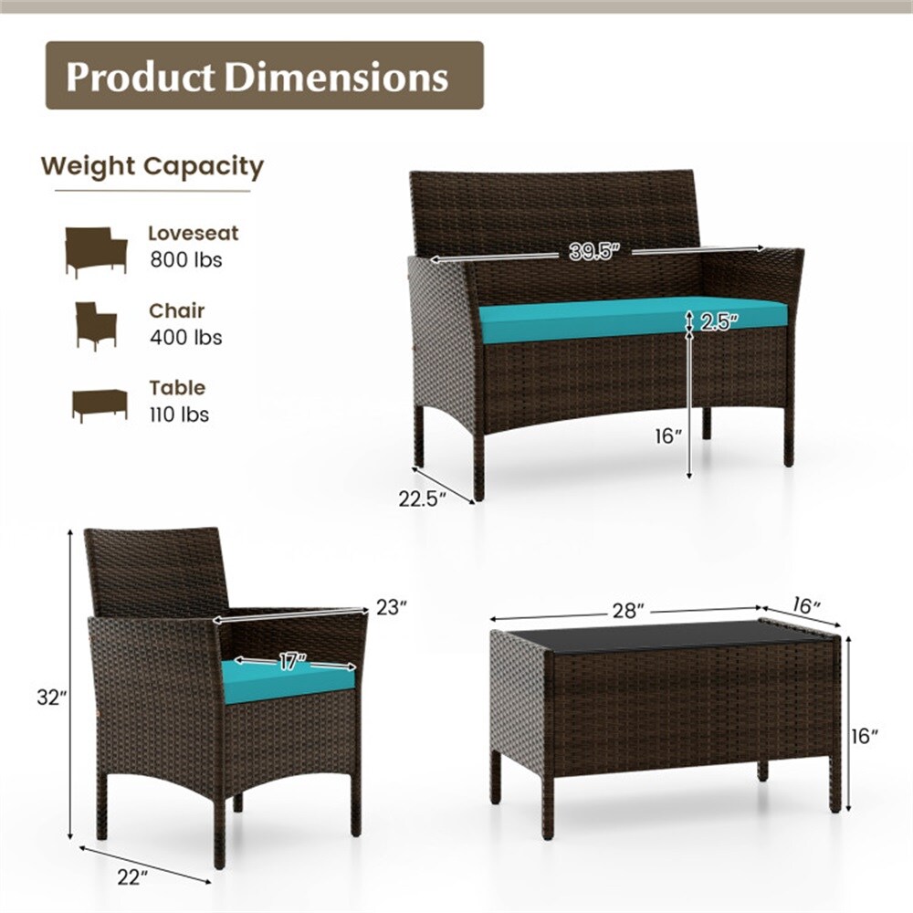 Dimakai DK-HW71887BN Patio-Conversation-Sets - View #10