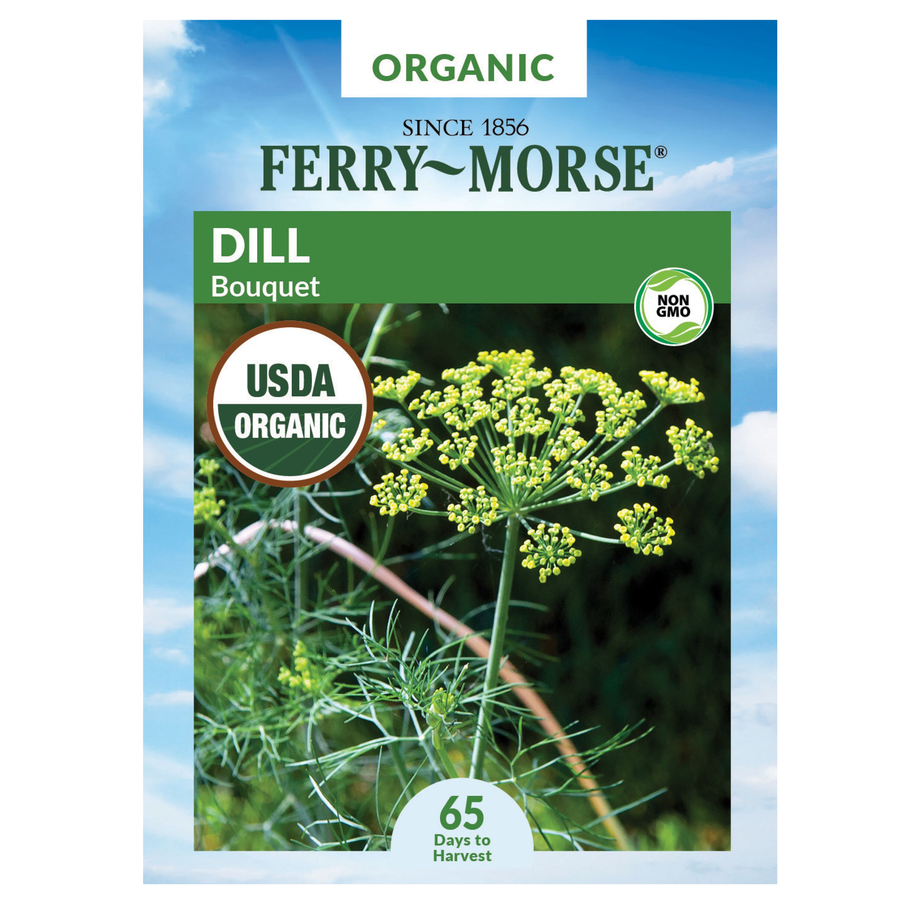 Ferry-Morse 913511.299.643791 Organic Dill Bouquet Organic Herb Seeds 0.4 Gram(s)
