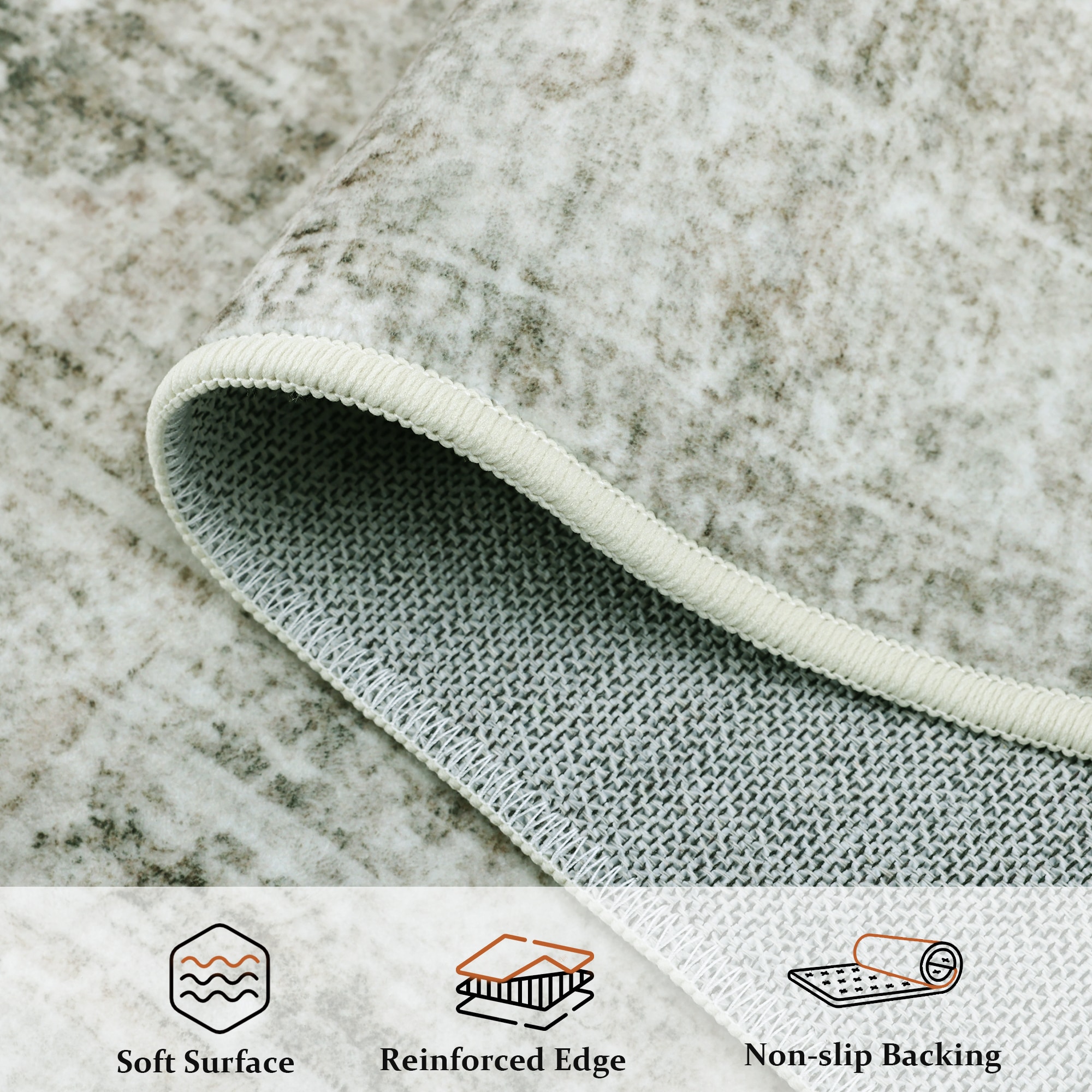 KERDOM MHJZ-8X10-GRAYBROWN rugs - View #6