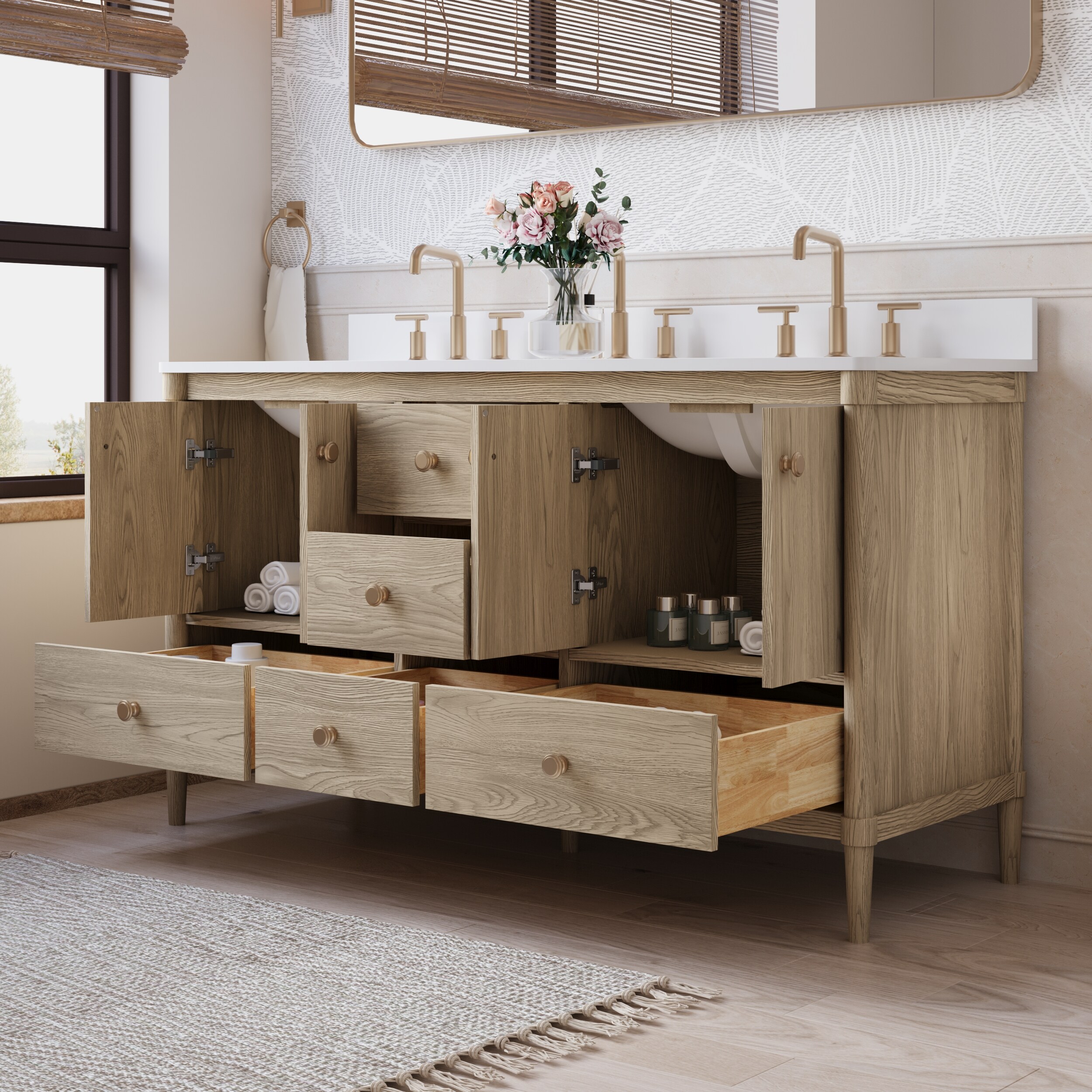 WELLFOR EX-VEBV48BU Bath-Vanity-Combo - View #8