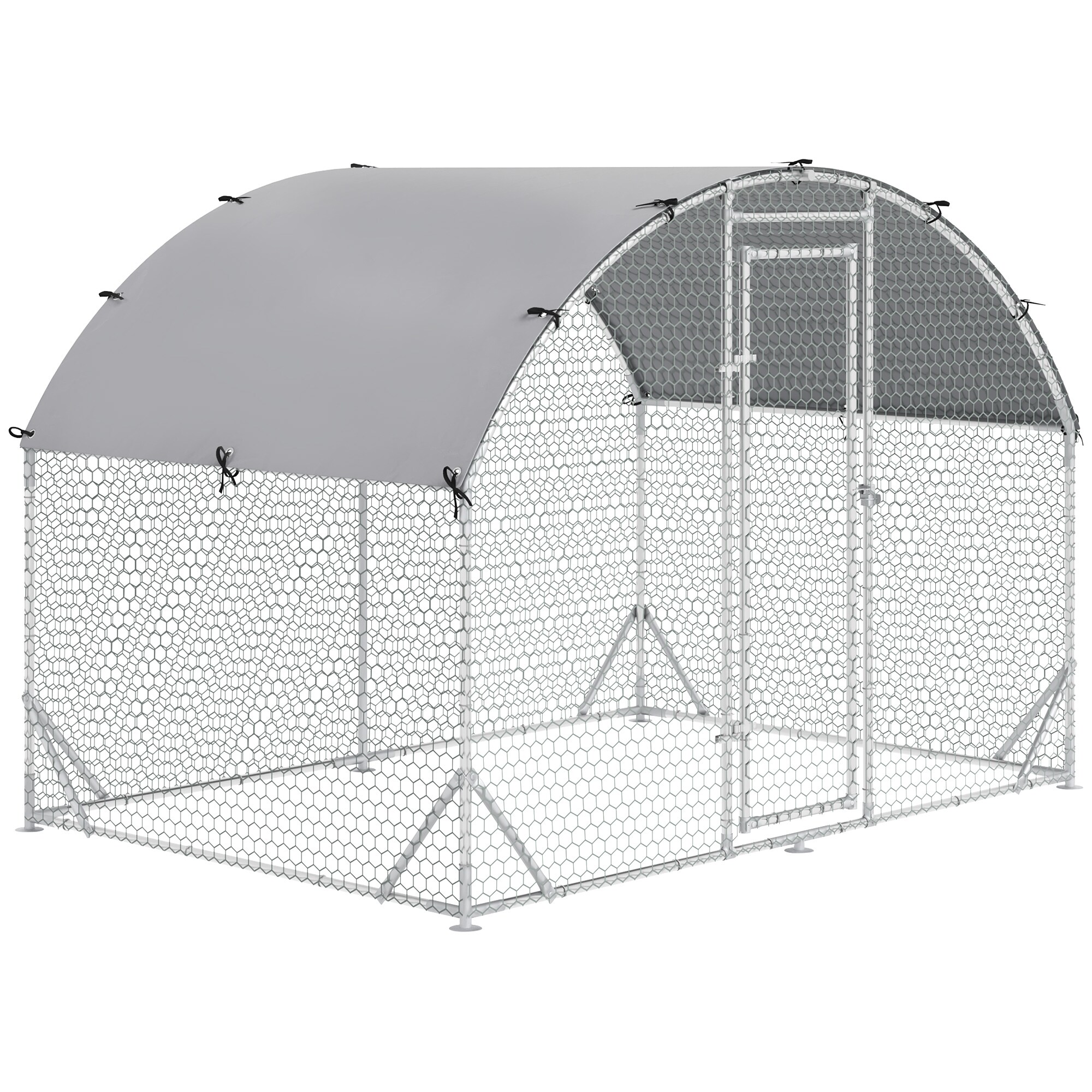 Maocao Hoom JL166339 Silver Metal Chicken coop