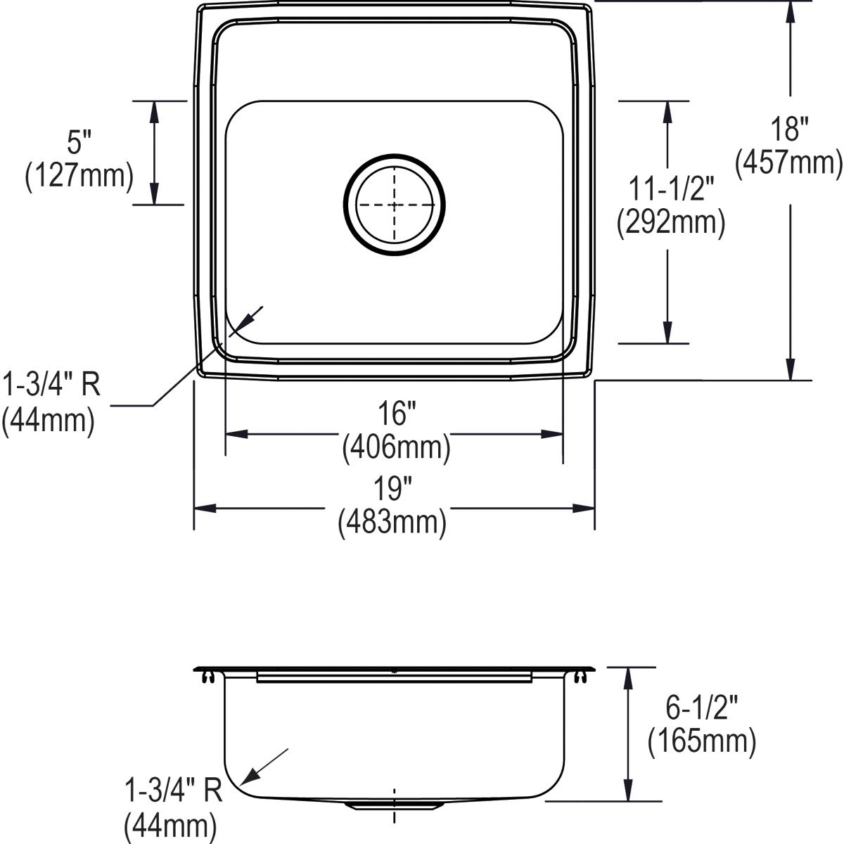 Elkay LRAD1918653 Kitchen-Sinks - View #3