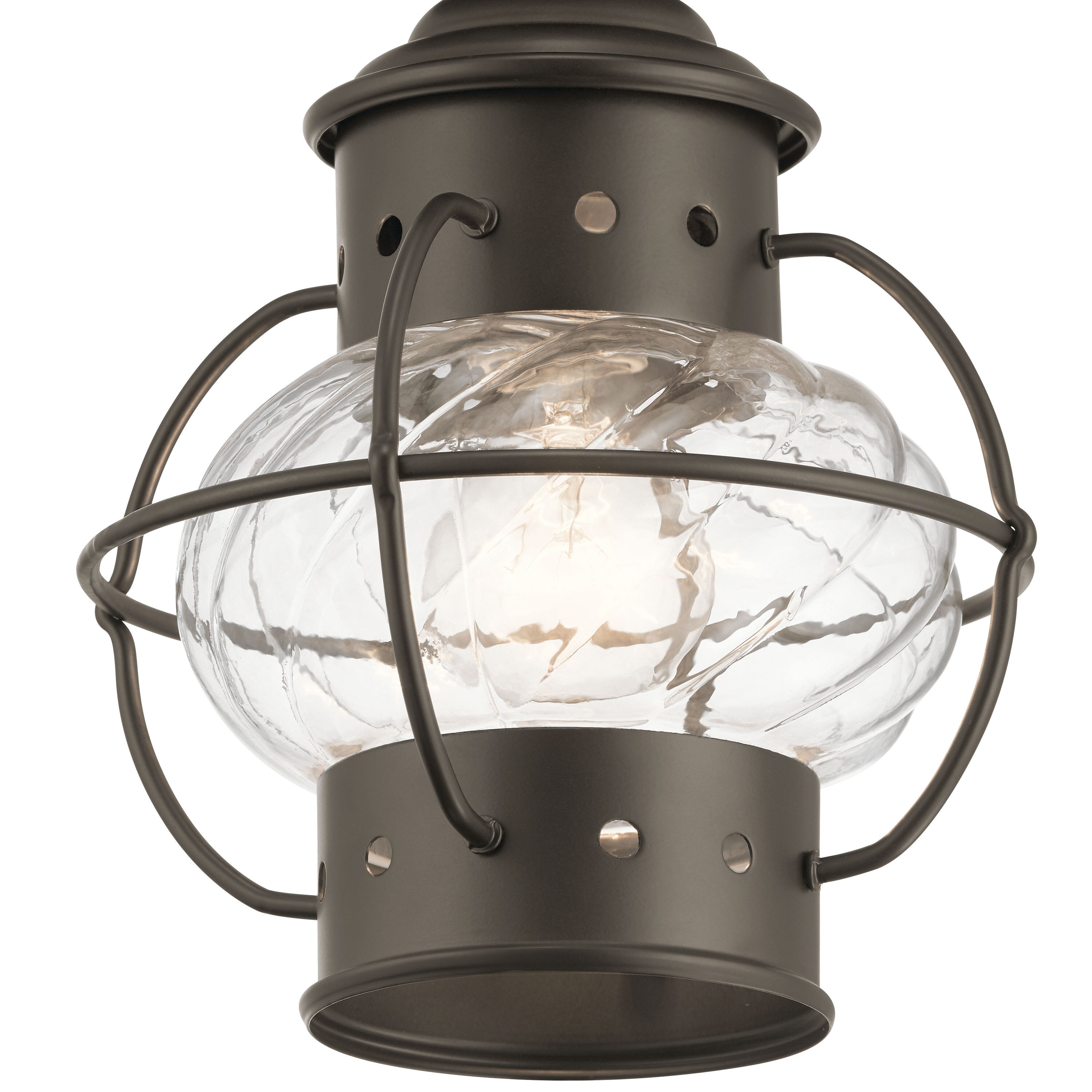 アウトドア ライト/ランタン Kichler Watchgrove 1-Light 8-in Light Olde Bronze Incandescent 