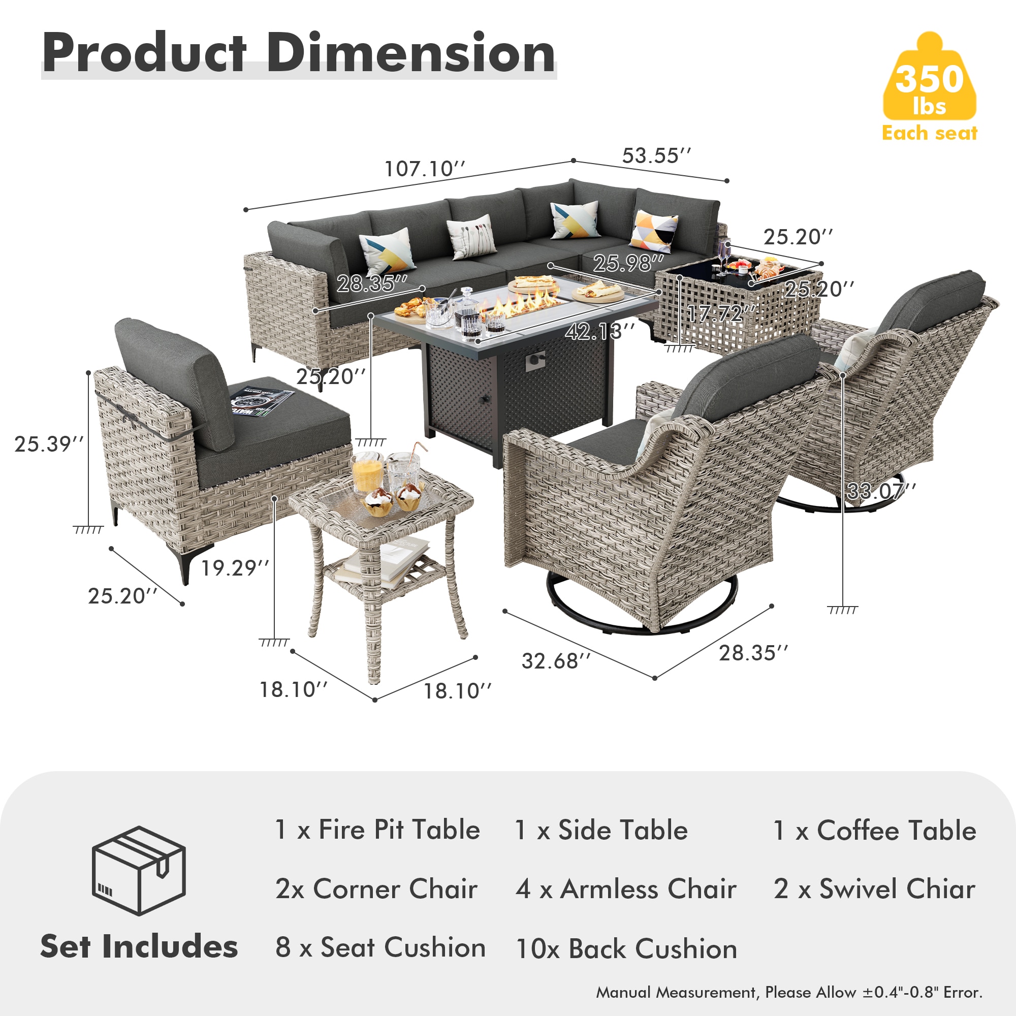 Pouuin DFPSKT100 Patio-Sofas-Daybeds - View #8