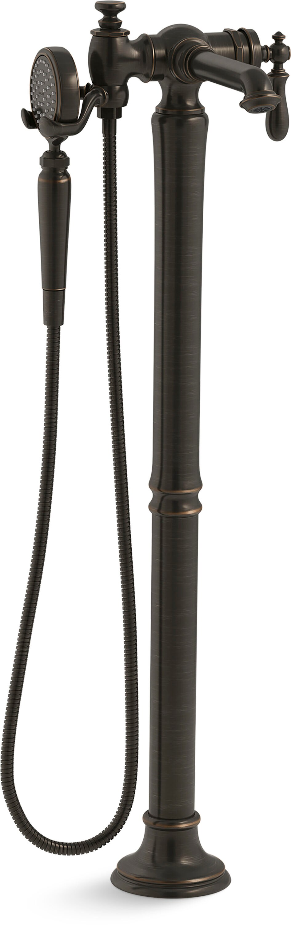 KOHLER Artifacts Oil-Rubbed Bronze 1-handle Freestanding Low-arc ...