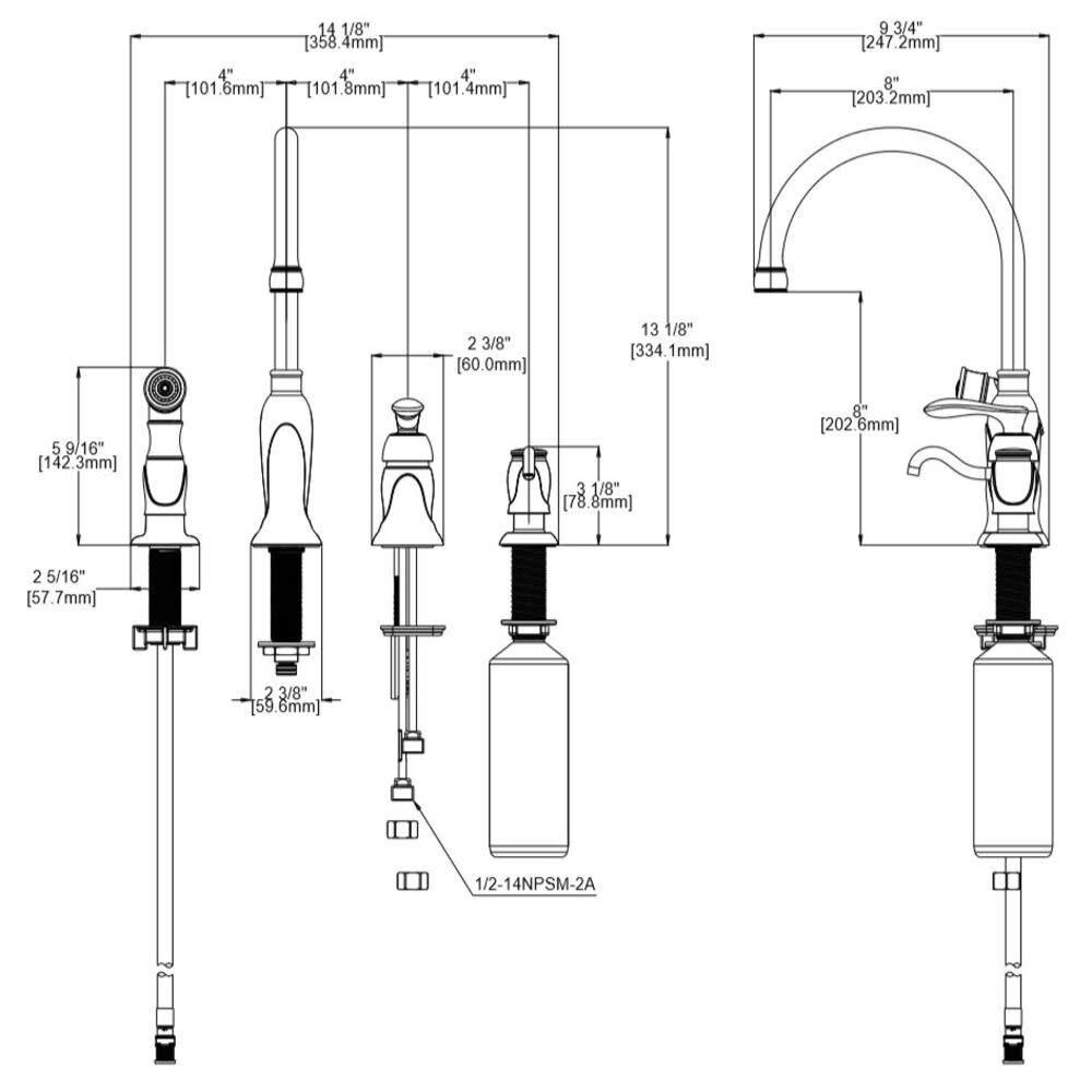 Design House Madison Satin Nickel Single Handle High-arc Kitchen Faucet ...