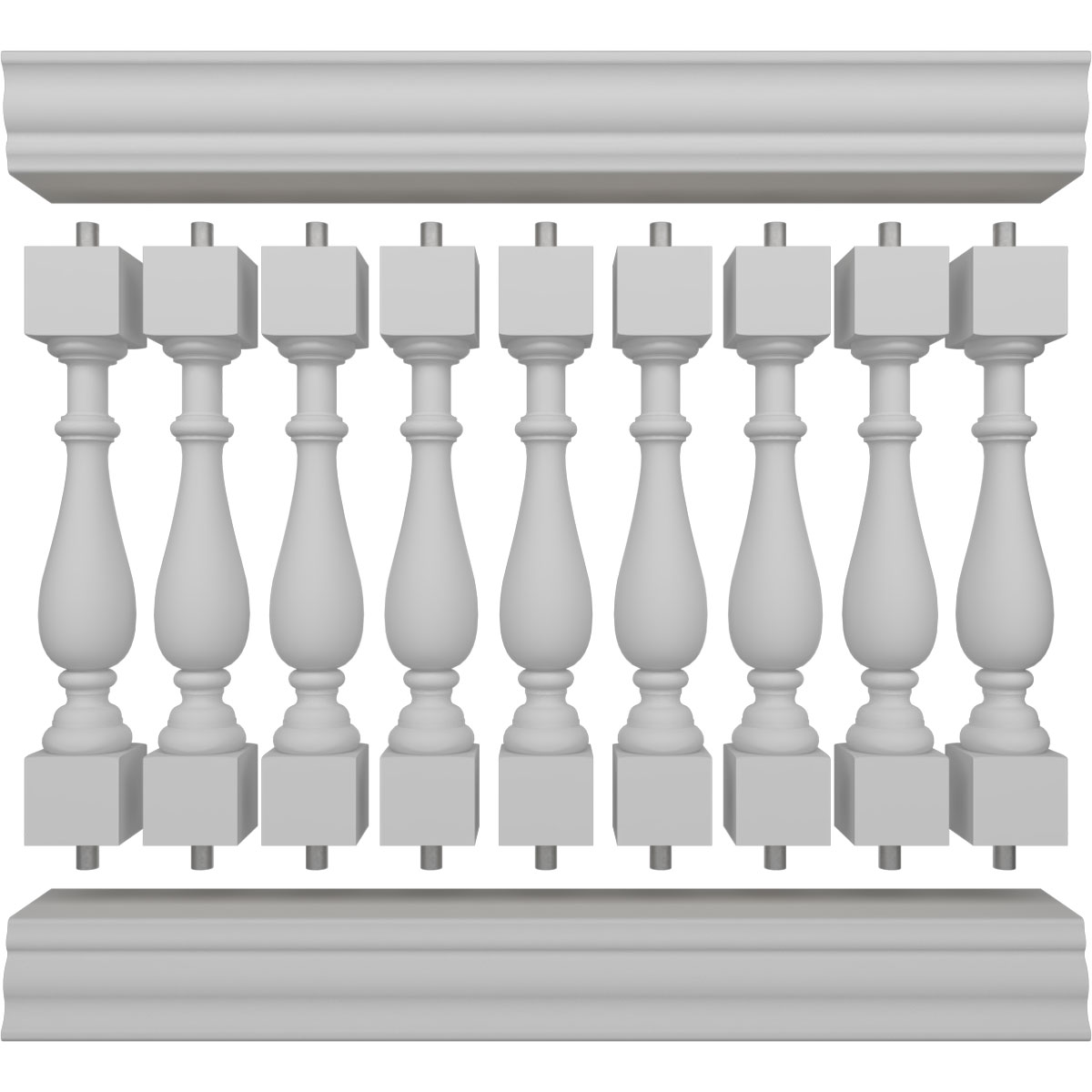 Ekena Millwork BALK41X048TRN railings - View #5