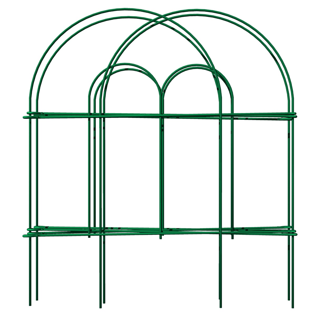 GARDEN CRAFT 0.25-in x 96-in x 18-in Green Metal Steel Border fencing #041808S