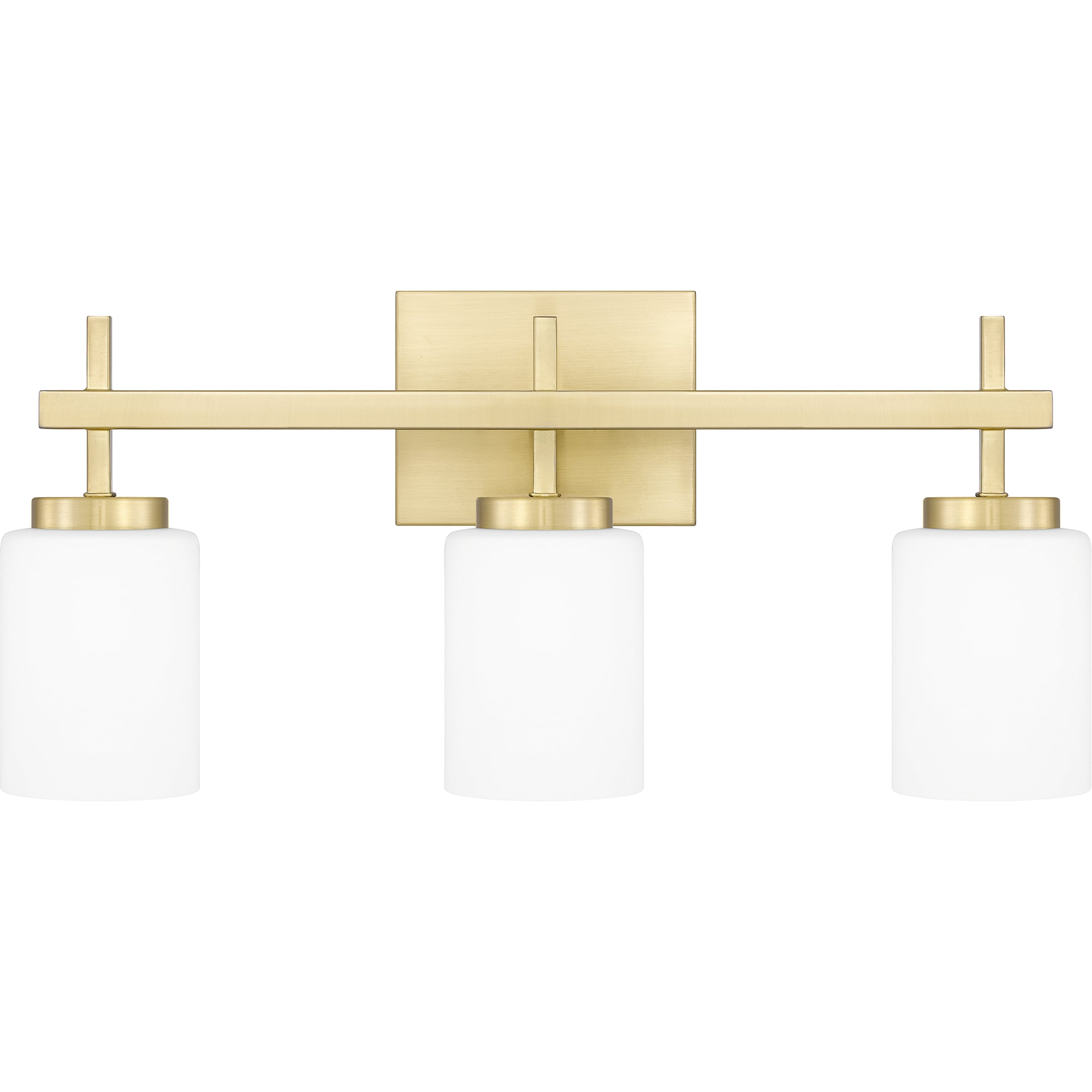 Quoizel WLB8622Y Wilburn 22-in 3 -Light Satin Brass Integrated LED Transitional Vanity light