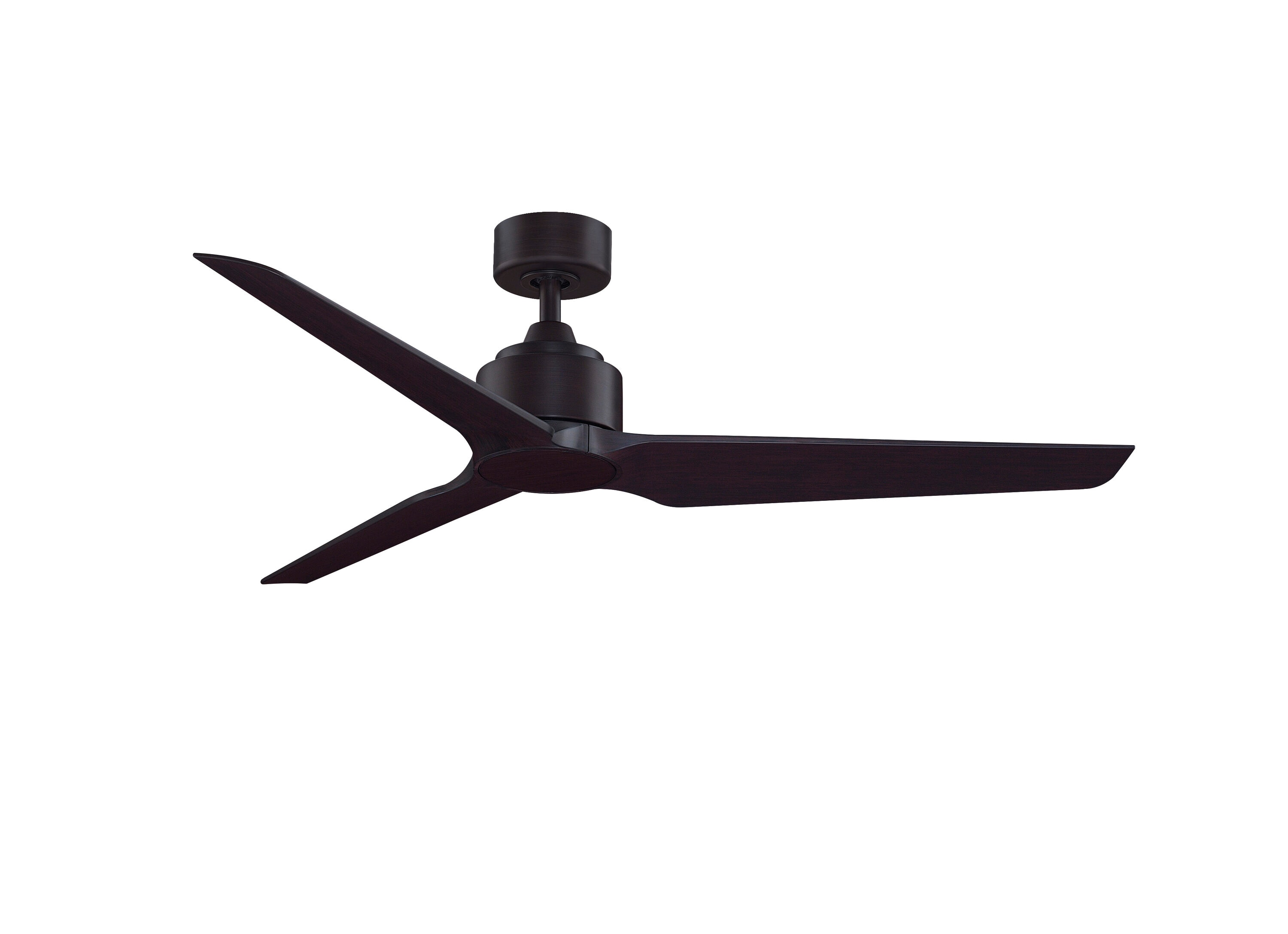 Fanimation TriAire Custom 56-in Dark Bronze with Dark Walnut Blades Indoor/Outdoor Smart Propeller Ceiling Fan Light Kit Compatible and Remote (3-Blade) FPD8514DZW-56DWAW Sansujyuku sansujyuku.com