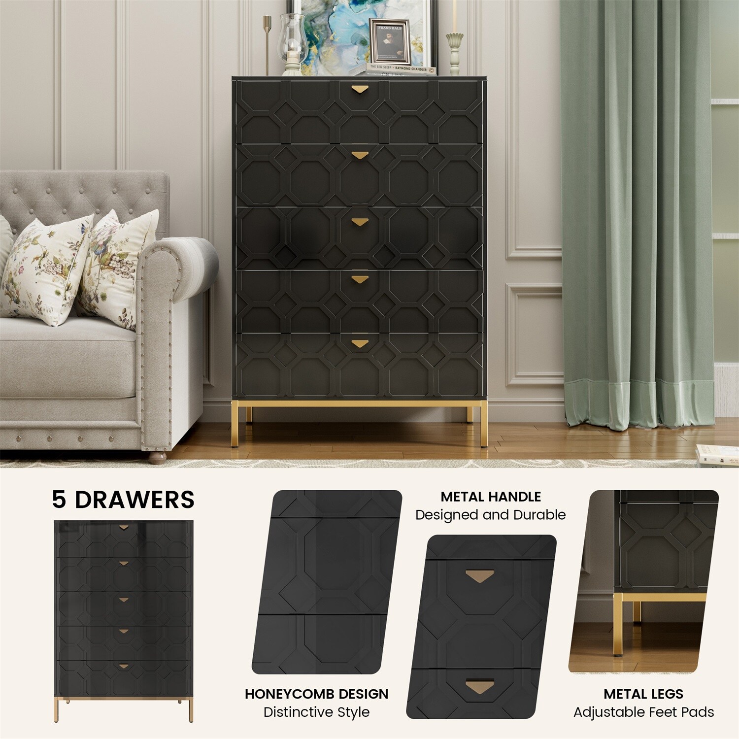 Mondawe MO-JH-009015-BK chests - View #3