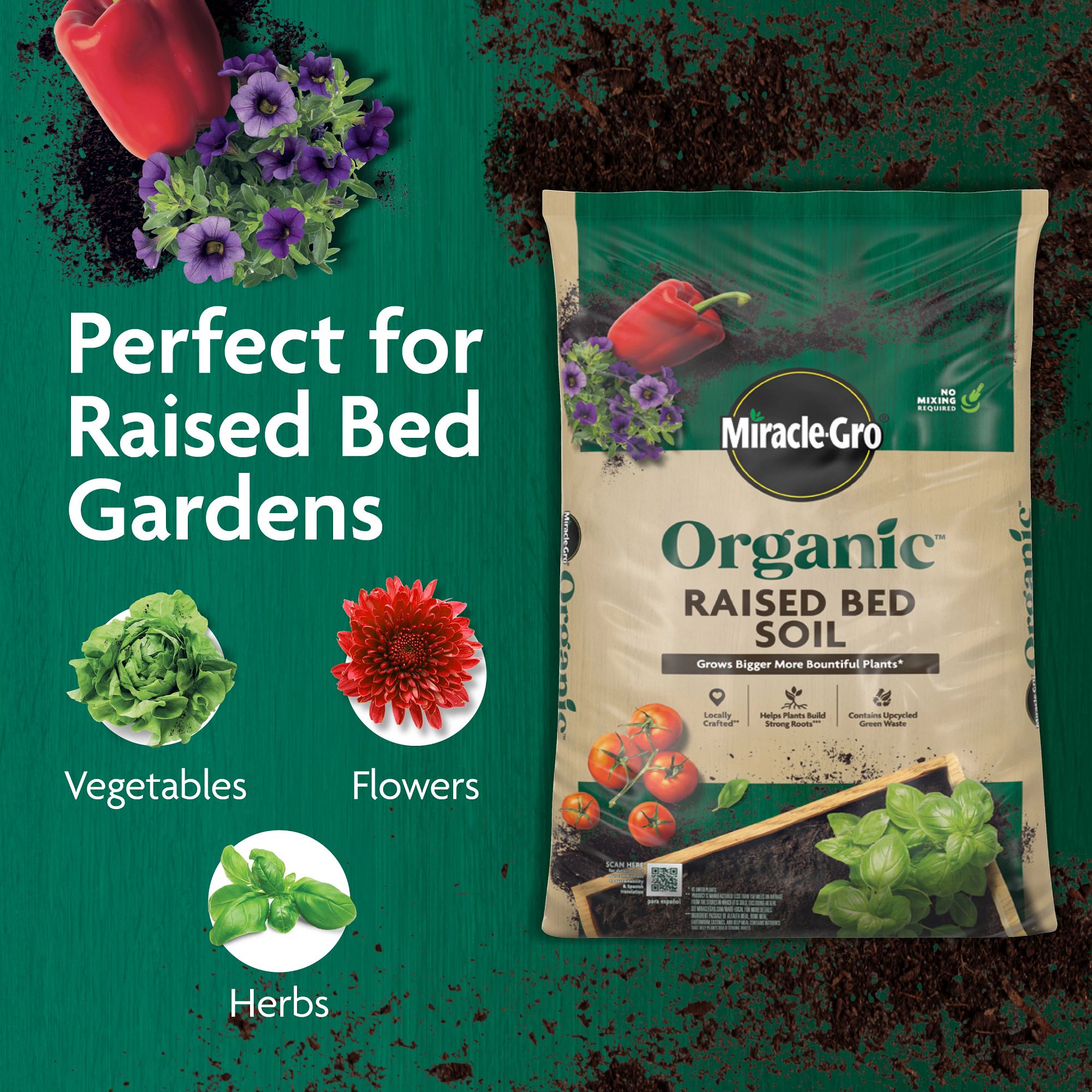 Miracle-Gro Organic 1.5-cu ft All-purpose Organic Raised Bed Soil