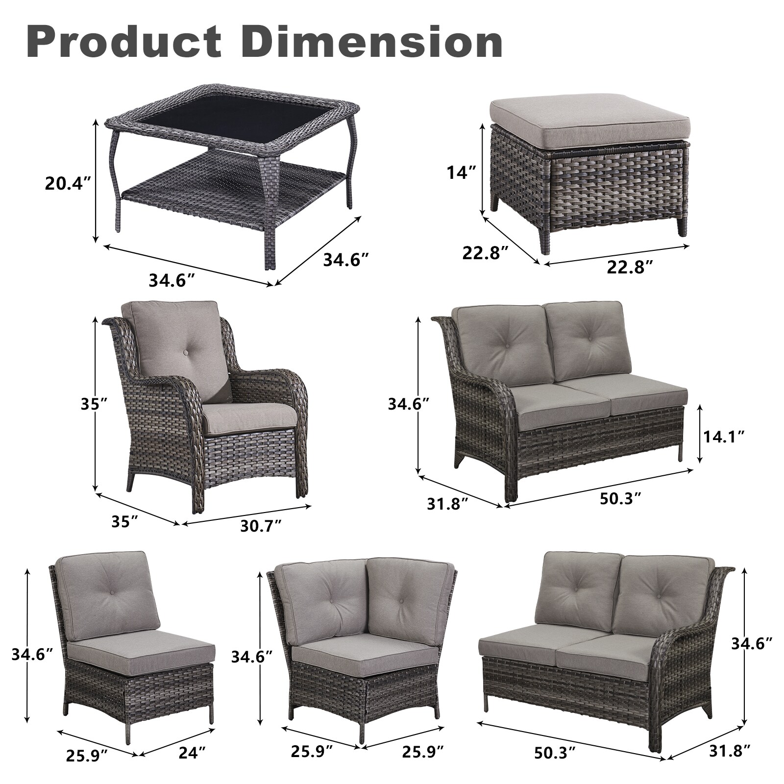 Rilyson FS55575961716-2 Patio-Conversation-Sets - View #4