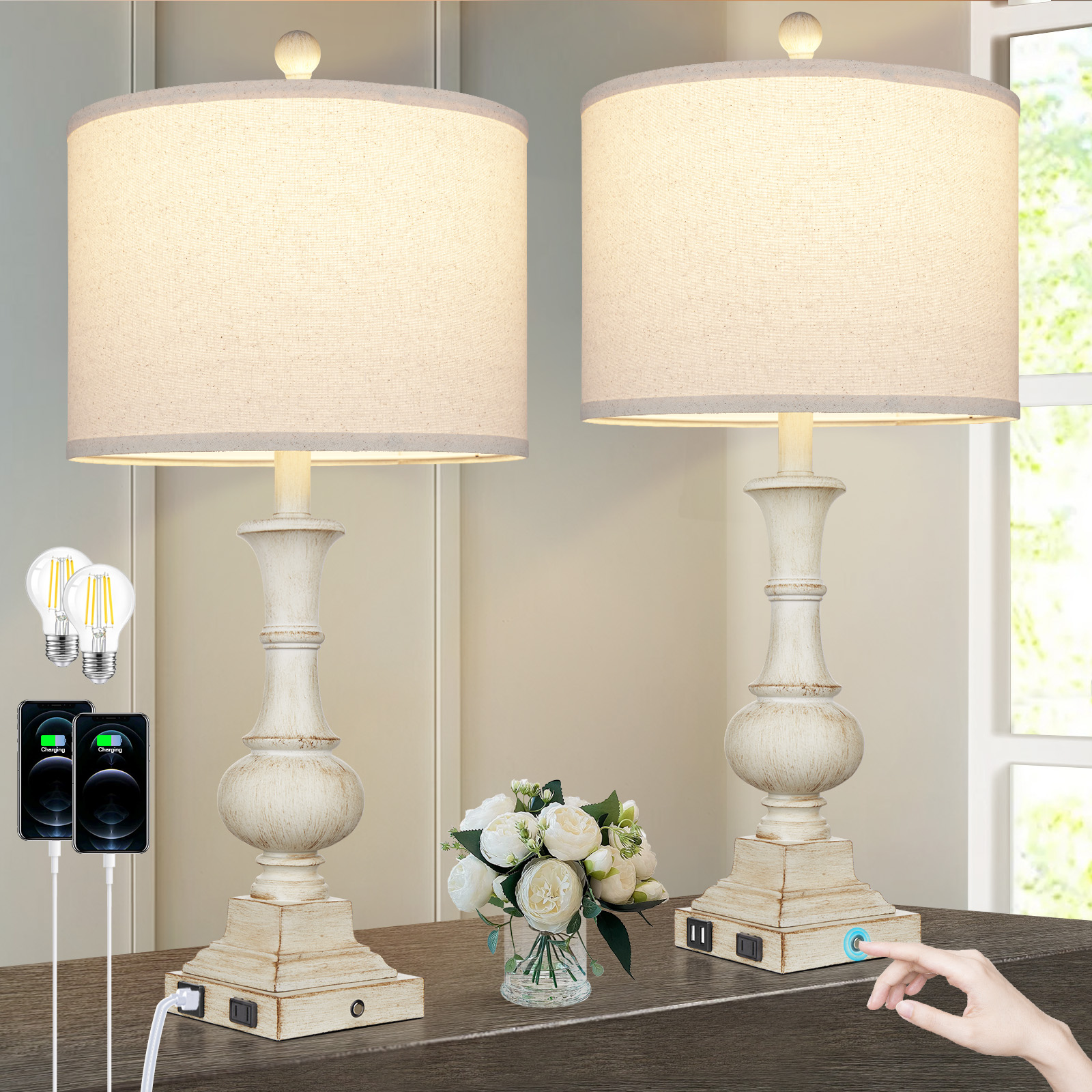 UrFurnishings TD-216 Table-Lamps - View #4