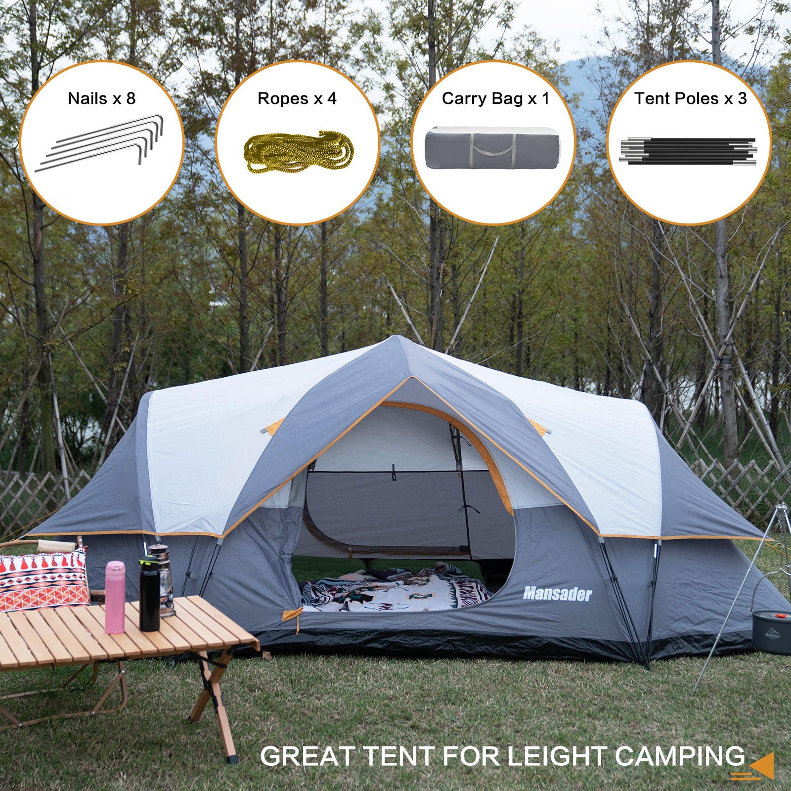 GARSING MAN-AUTODO-F-6P-GGO tents - View #4