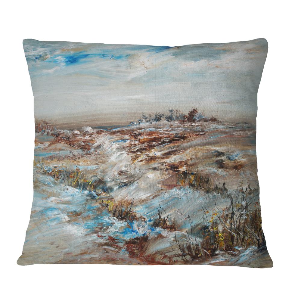 Designart CU6002-16-16 16-in x 16-in Brown Indoor Decorative Pillow