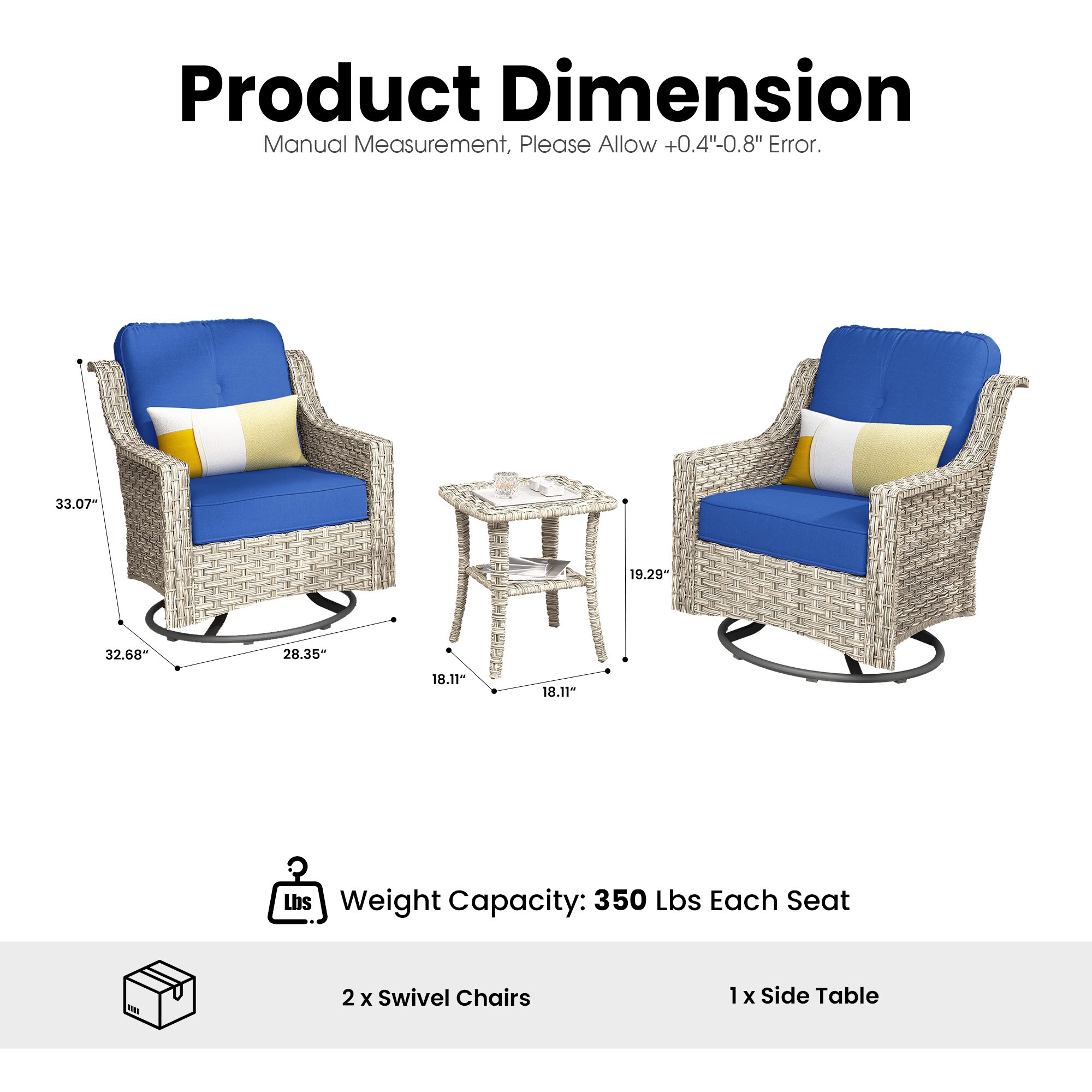 Caodoc L5-NEW-PAD700-3 Patio-Chairs - View #6