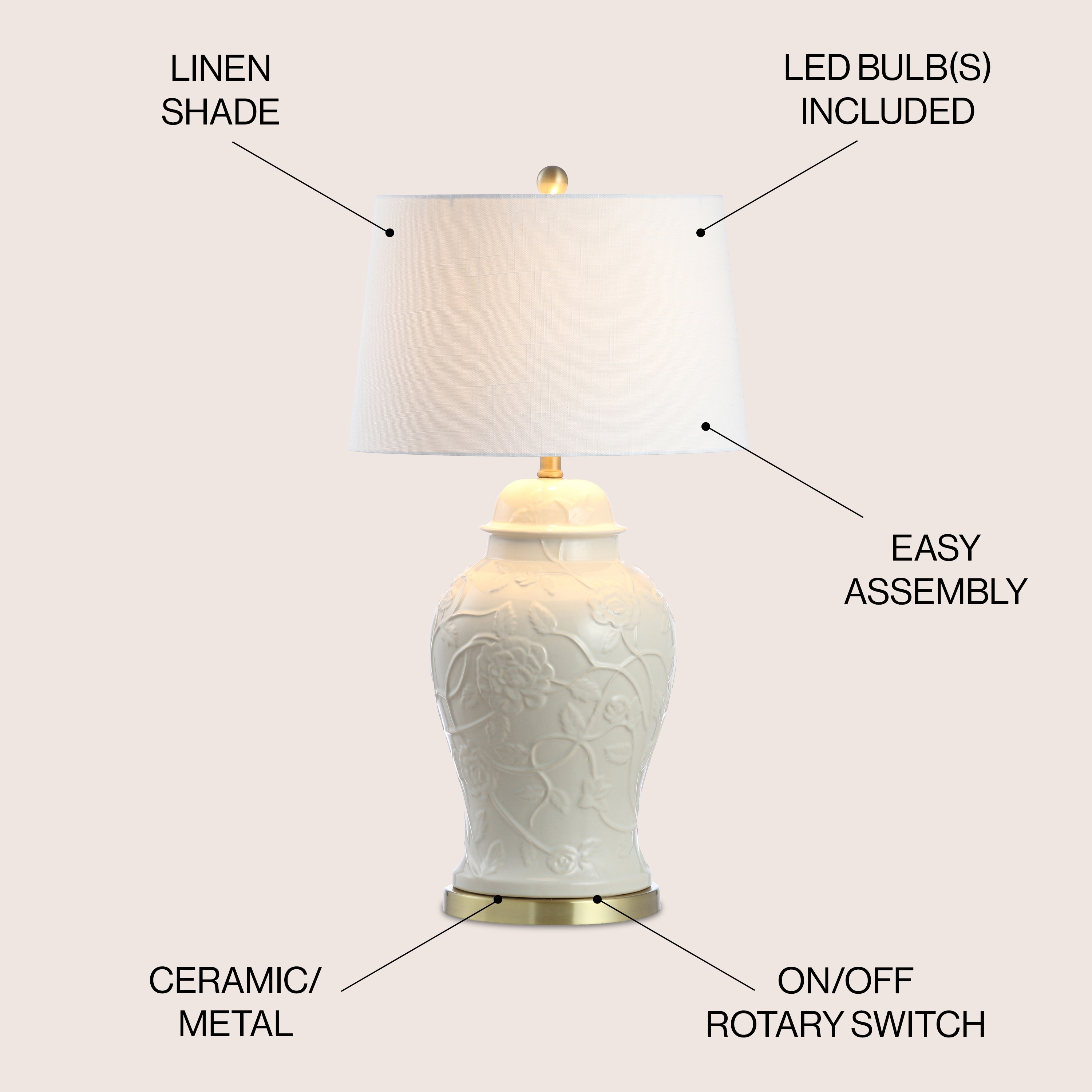 JONATHAN  Y JYL6604A Table-Lamps - View #3
