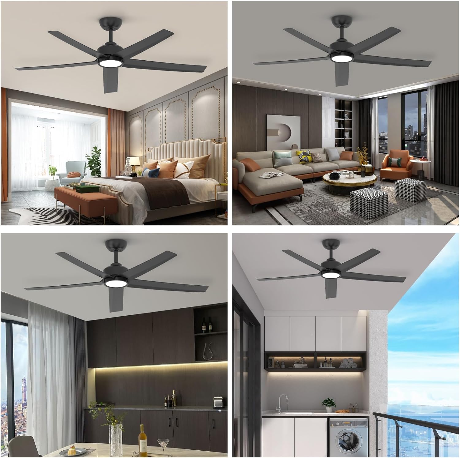 TALOYA TLY-WF-BK-D52 Ceiling-Fans - View #6