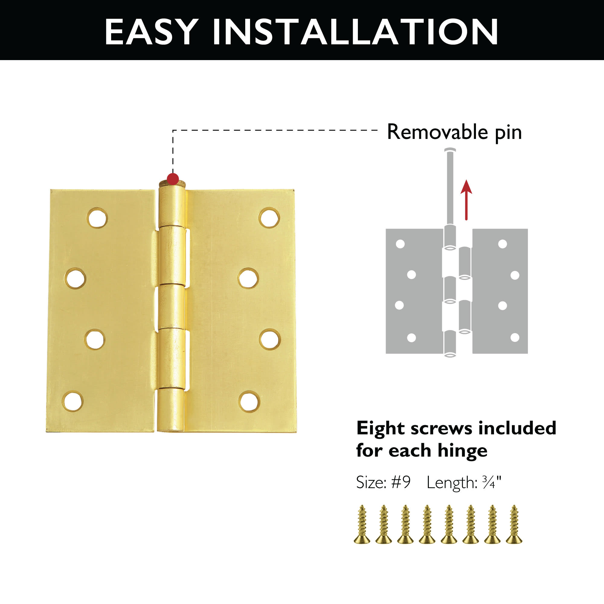 Design House 181644 Entry-Door-Hinges - View #2