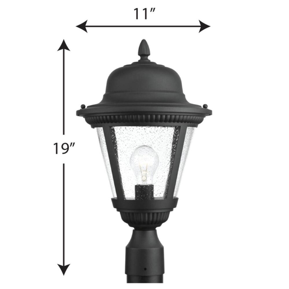 Progress Lighting Westport 19-in Black Traditional Outdoor Post Light ...