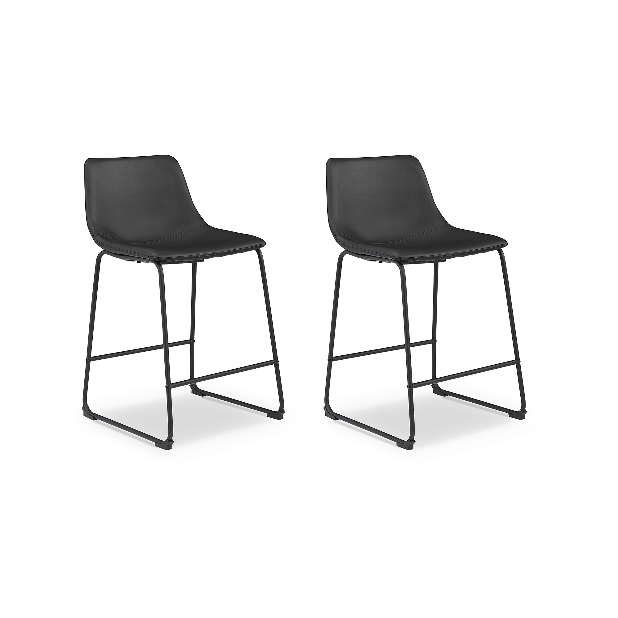 Signature Design by Ashley 426-273D Centiar Black Counter Height Bar Stool Set of 2
