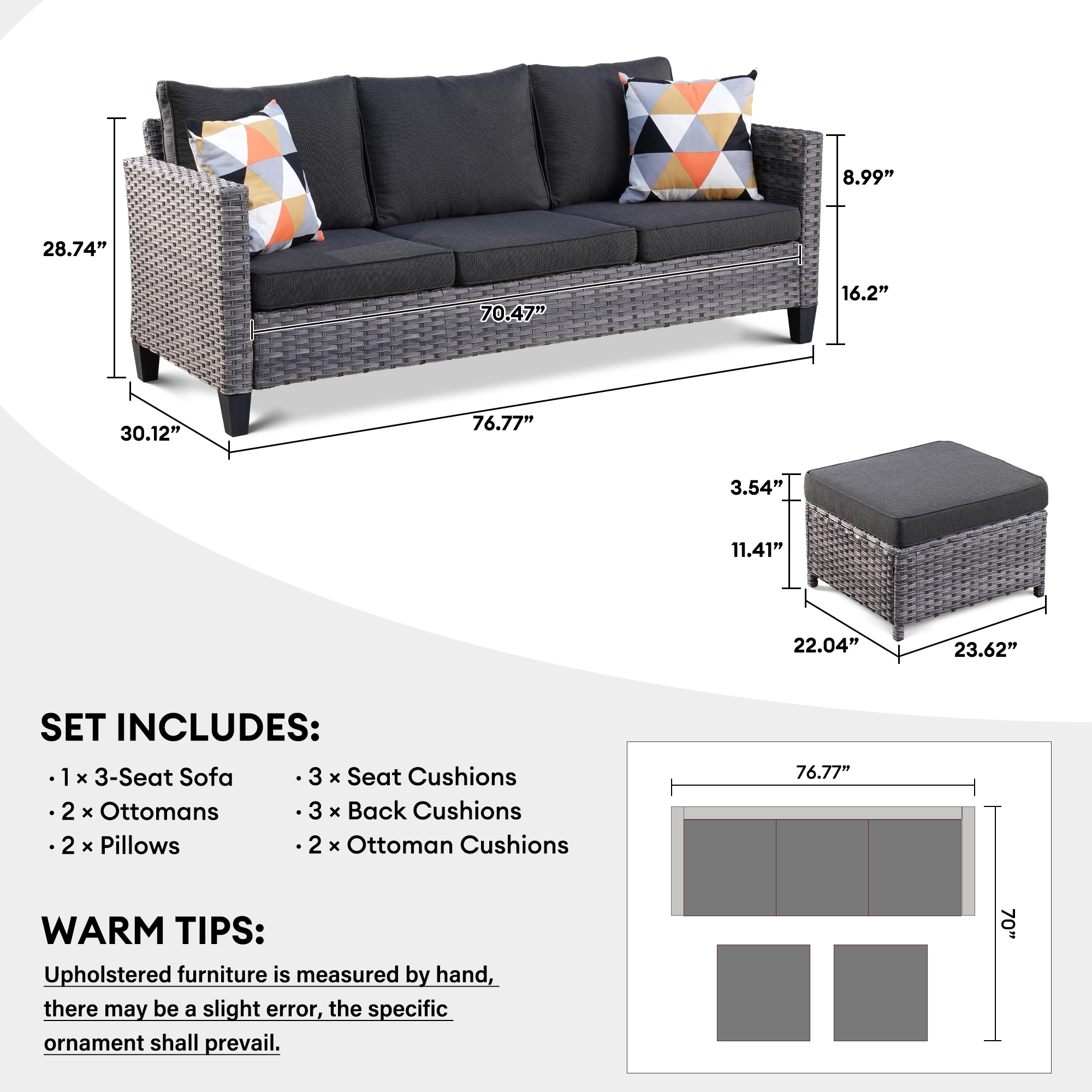 Ovios GS1021 Patio-Sofas-Daybeds - View #6